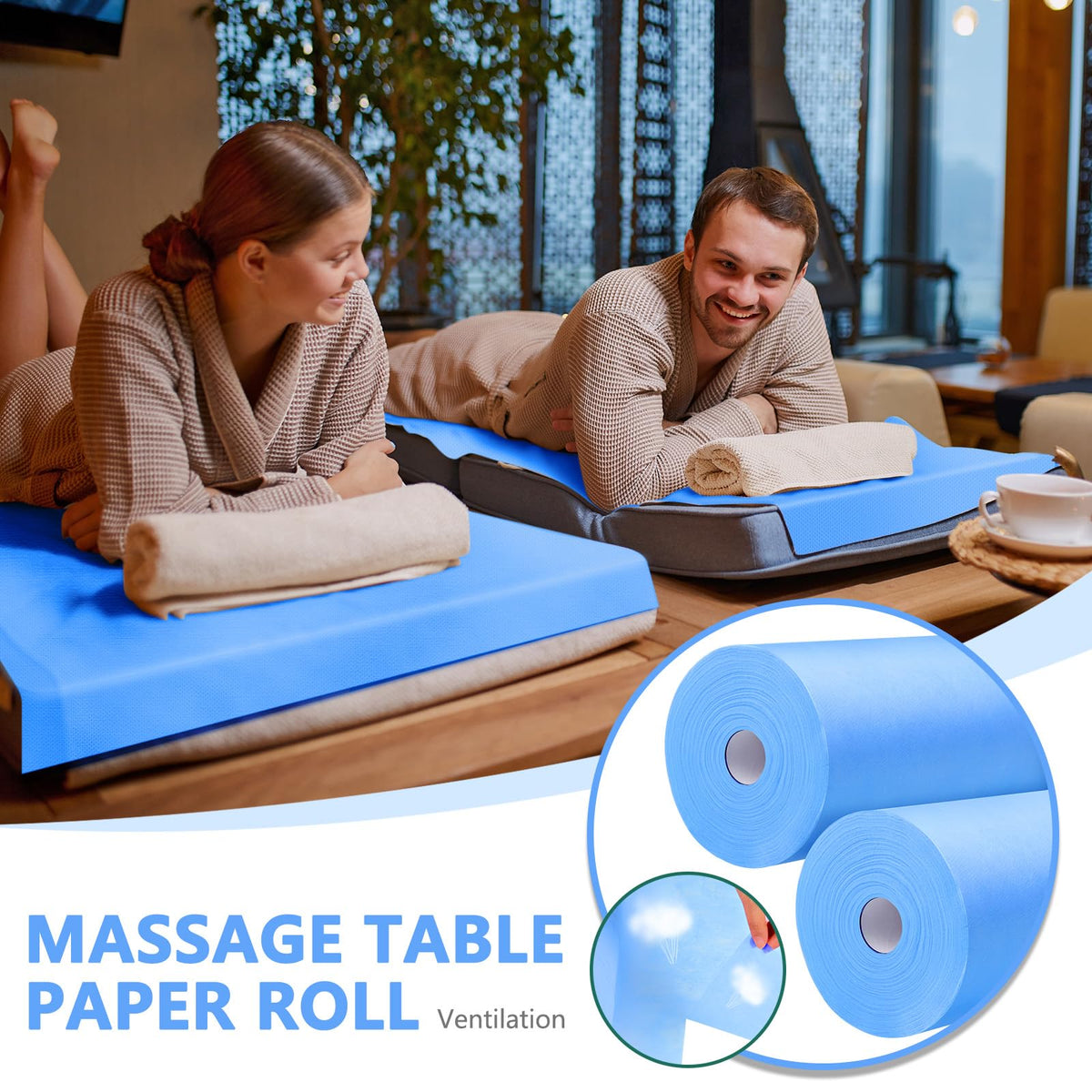 2 Rolls Disposable Massage Table Sheets (2 Count)