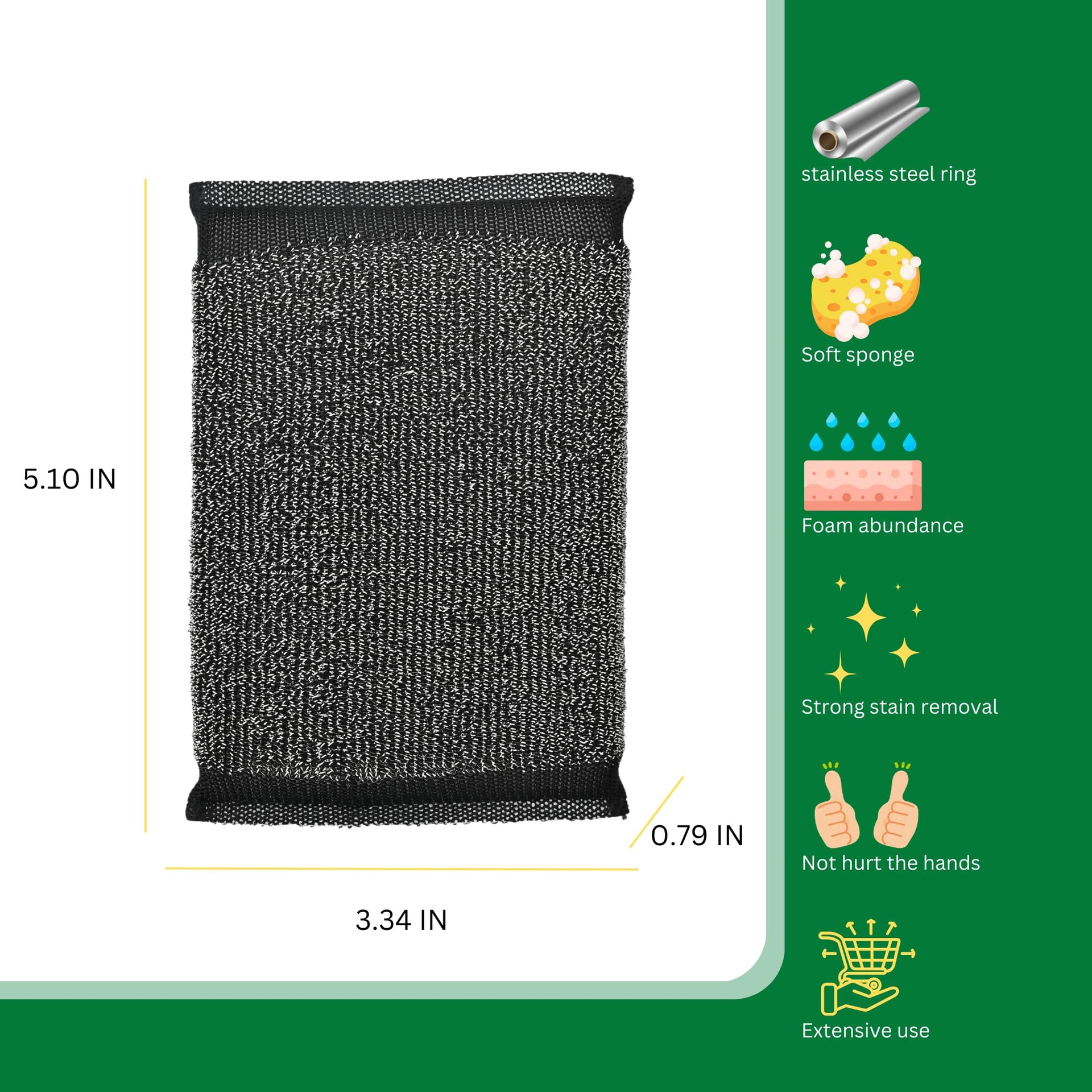 Steel Wool Scrub Sponges (6 Count)