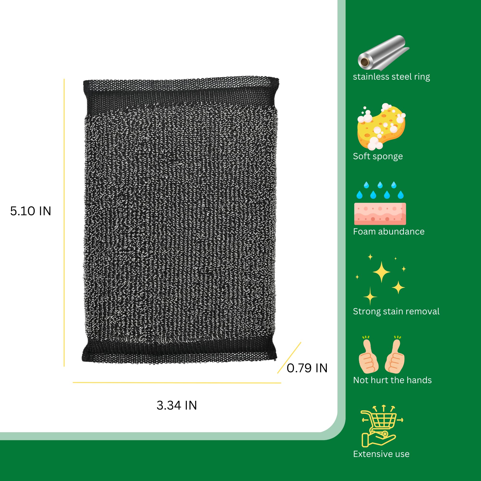 Steel Wool Scrub Sponges (6 Count)