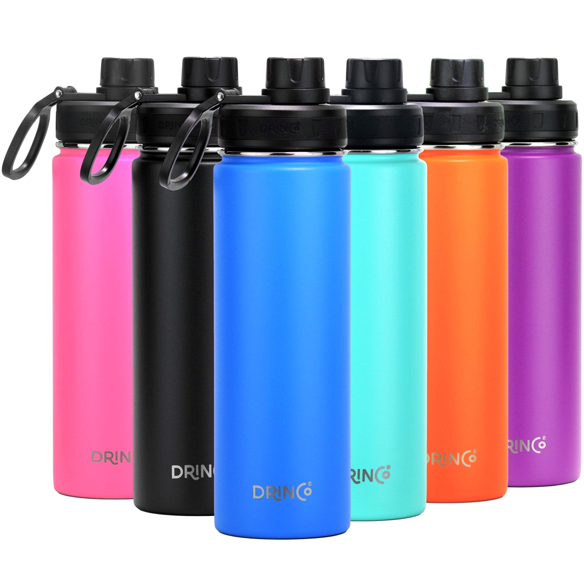 Stainless Steel Water Bottle Spout Lid Vacuum Insulated Double Wall Water Bottle Wide Mouth