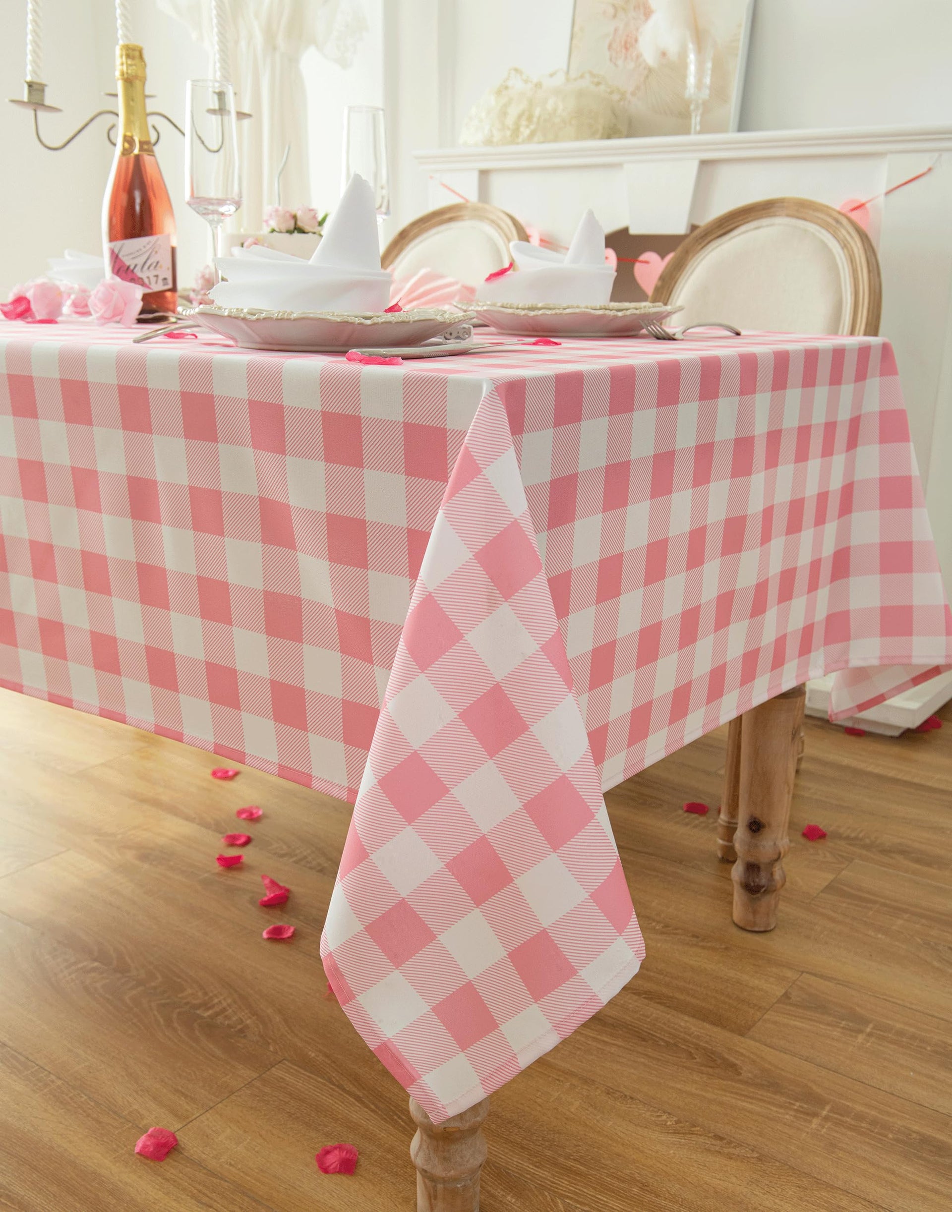 Waterproof Checkered Tablecloth Fabric
