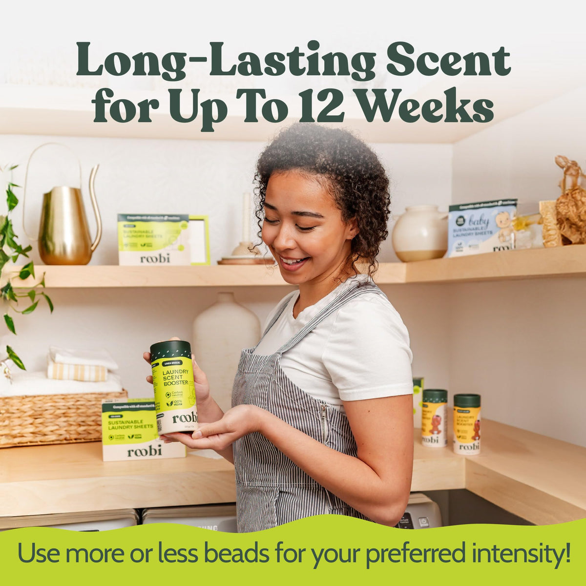 Sustainable Laundry Scent Booster Beads. Linen Breeze Fragrance (7 Ounce)