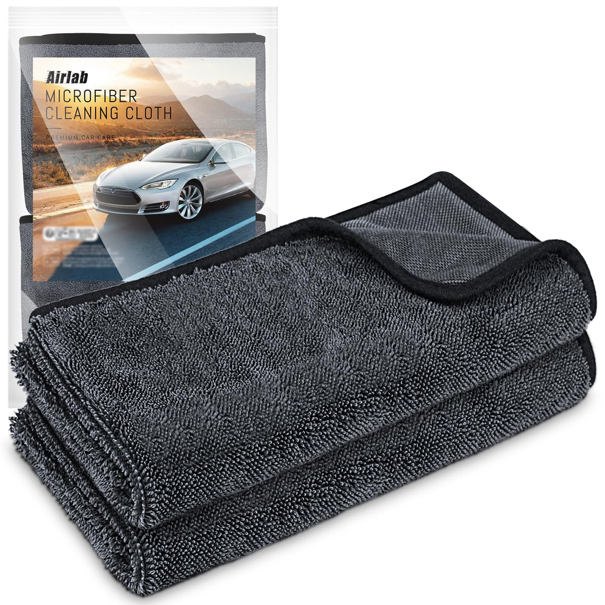 Microfiber Towels Cars Wash Drying Cleaning Cloth (2 Count)