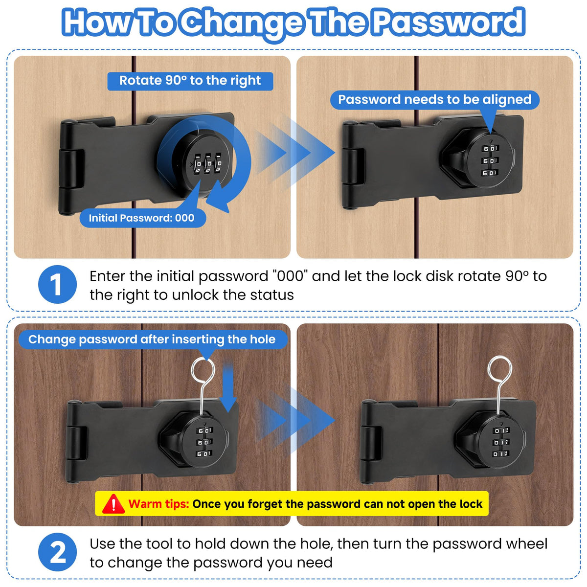 Keyless Cabinet Lock with Combination Code