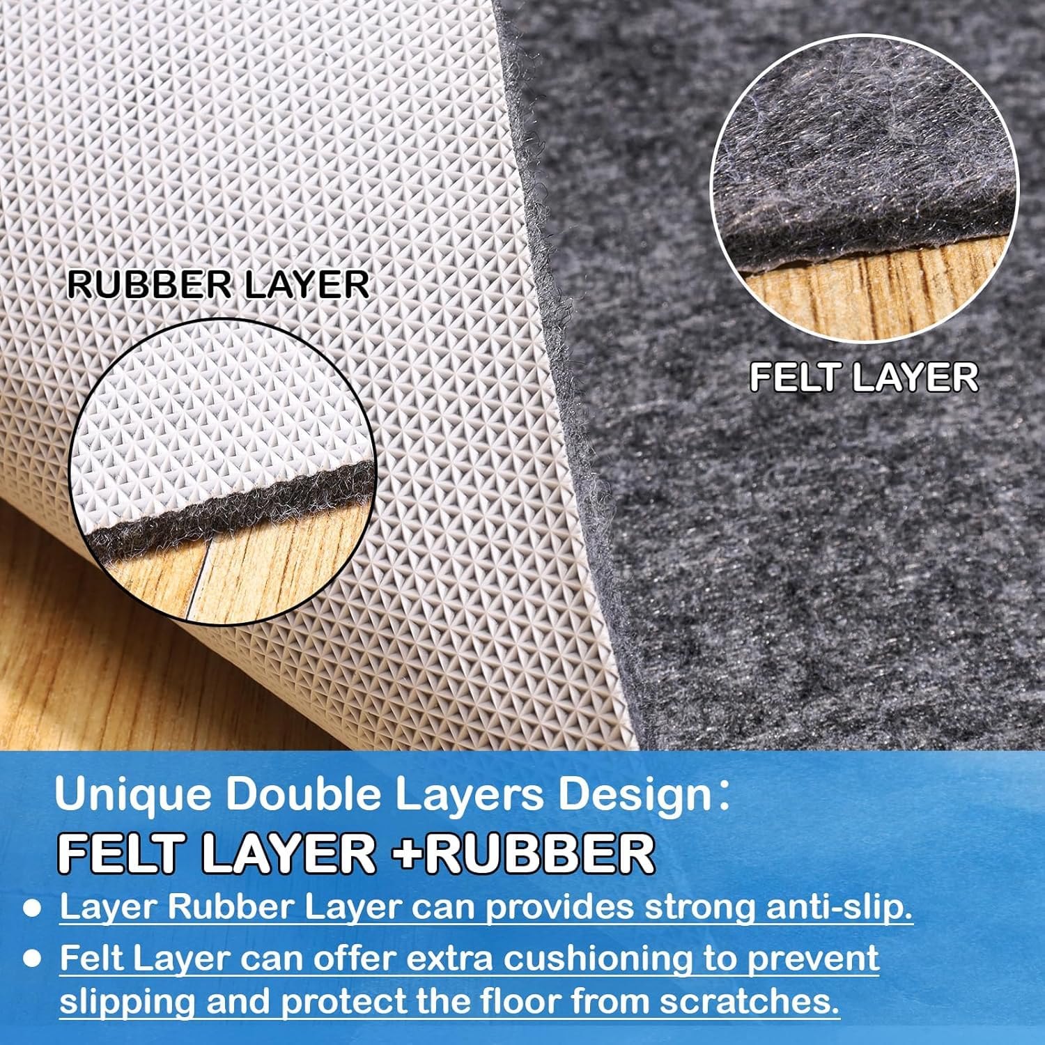 Non Slip Rug Pads 1 (6 sq ft sq ft)