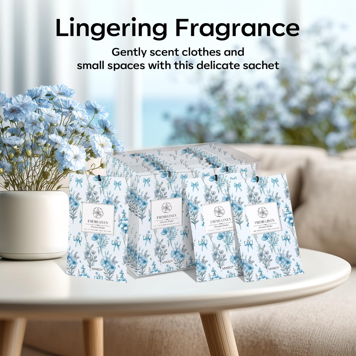 20 Pack Linen Scented Sachets (20 Count)