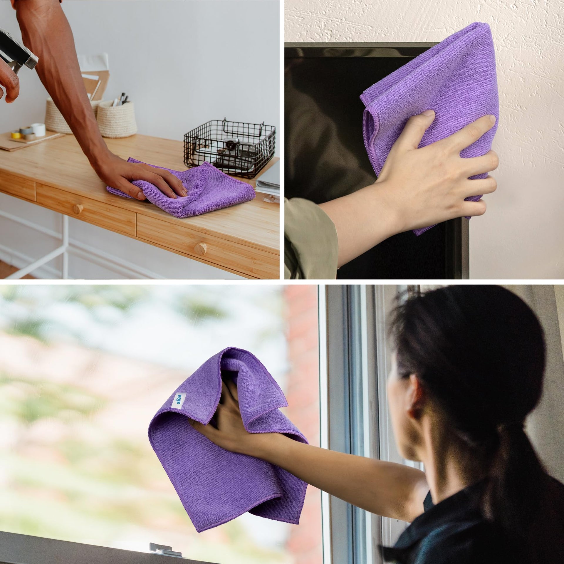 Microfiber Cleaning Cloths (12 Count)