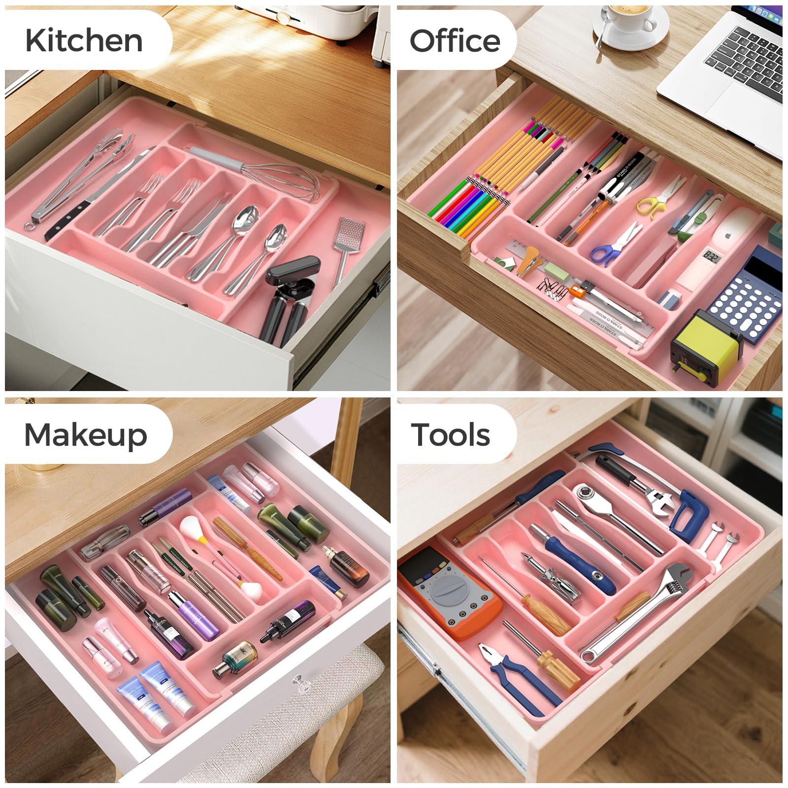 Extra Large Expandable Silverware Organizer