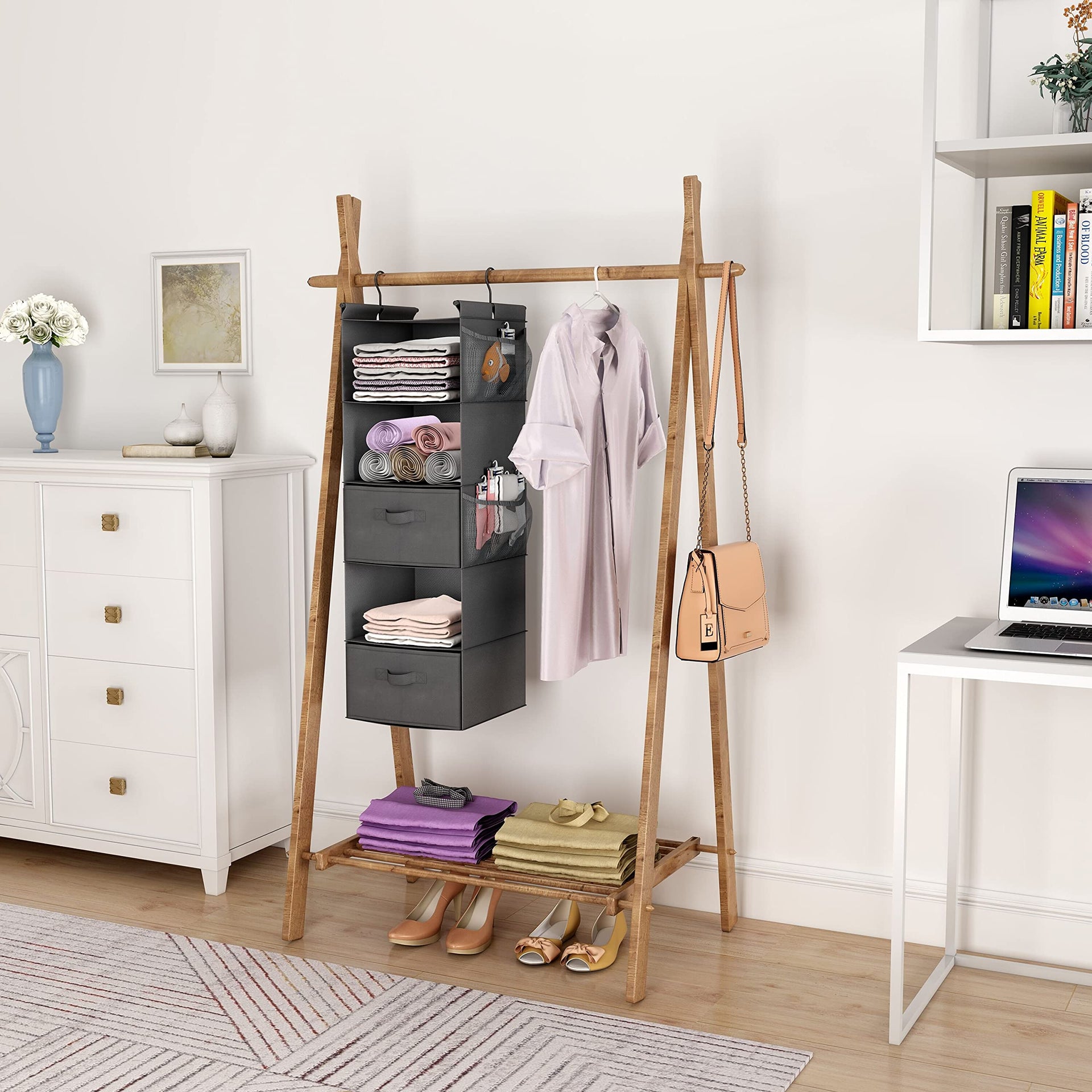 5 Tier Shelf Hanging Closet Organizer