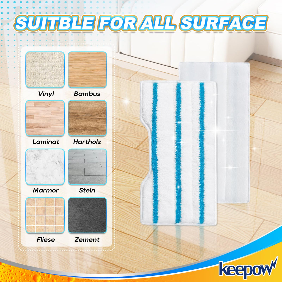 Reusable Mop Replacement Pads