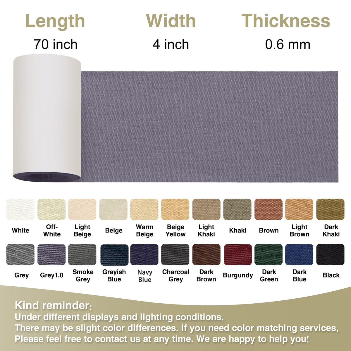 Canvas Repair Tape 4×70 Inch Waterproof Self