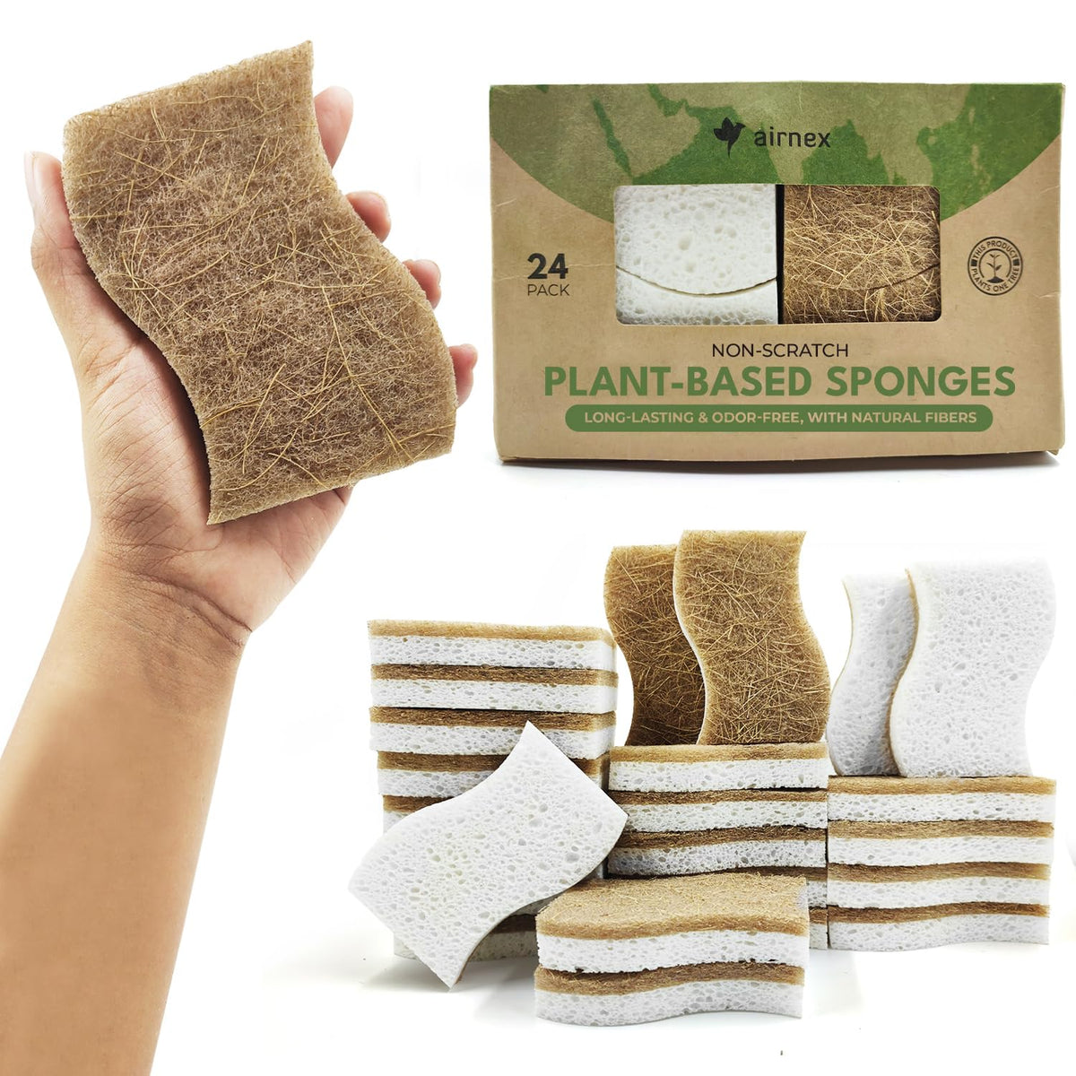 Natural Kitchen Sponges