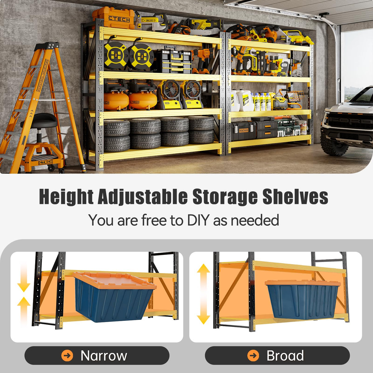 48" W Storage Shelves Heavy Duty