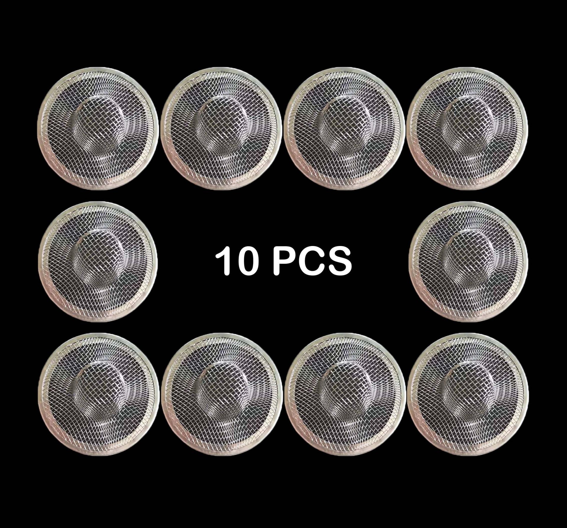 10PCS Mesh Sink Drain Strainer Hair Catcher