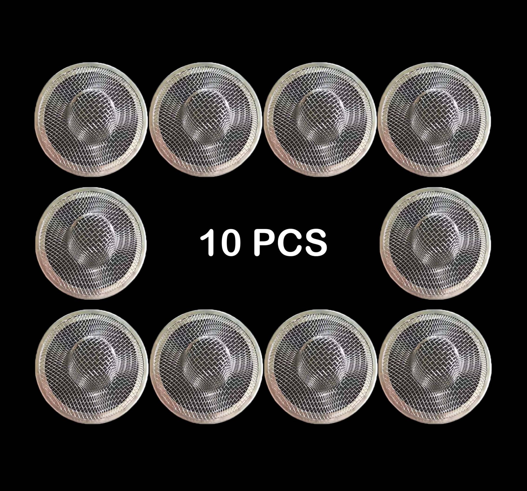 10PCS Mesh Sink Drain Strainer Hair Catcher