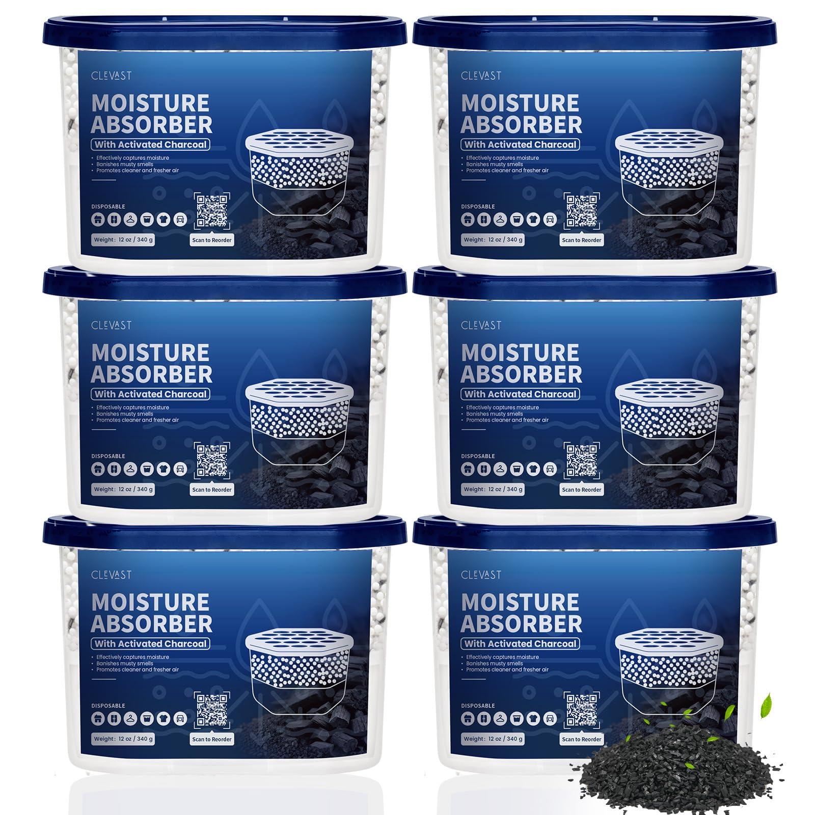 Moisture Absorber Boxes 6 Pack (6 Count)