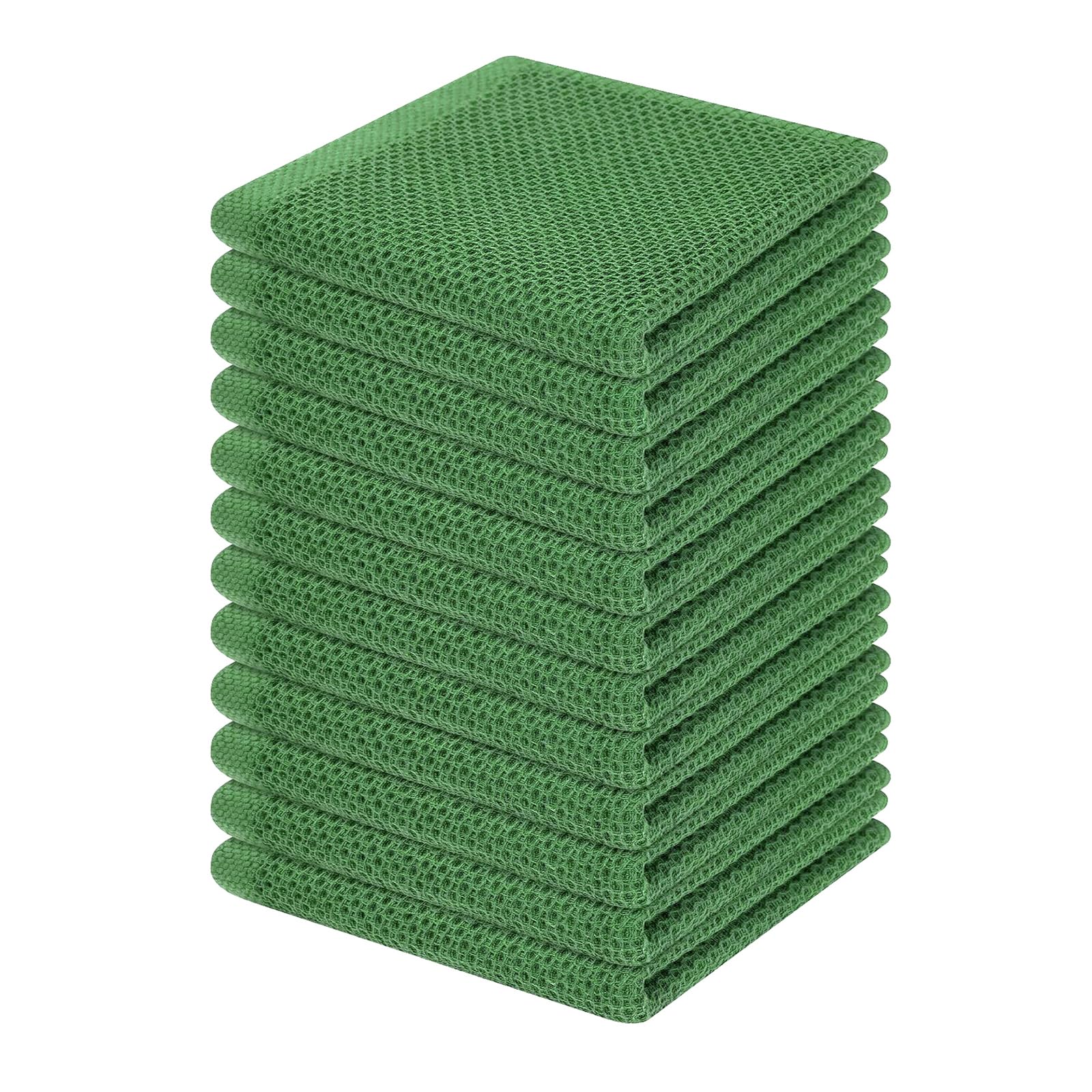 100% Cotton Waffle Weave Kitchen Dish Cloths 12 (12 Count)