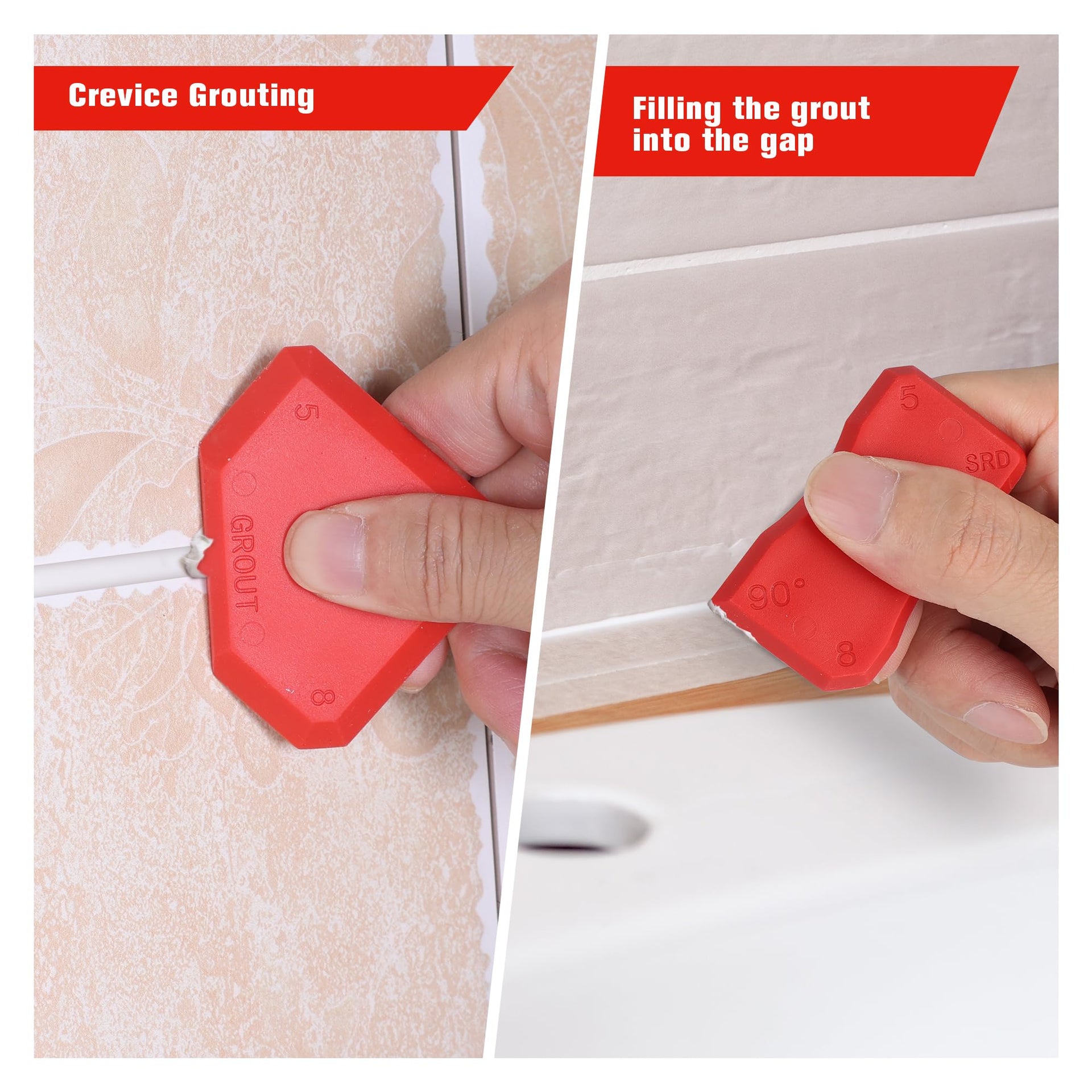 Grout Removal Tool with 3 Stainless Blades