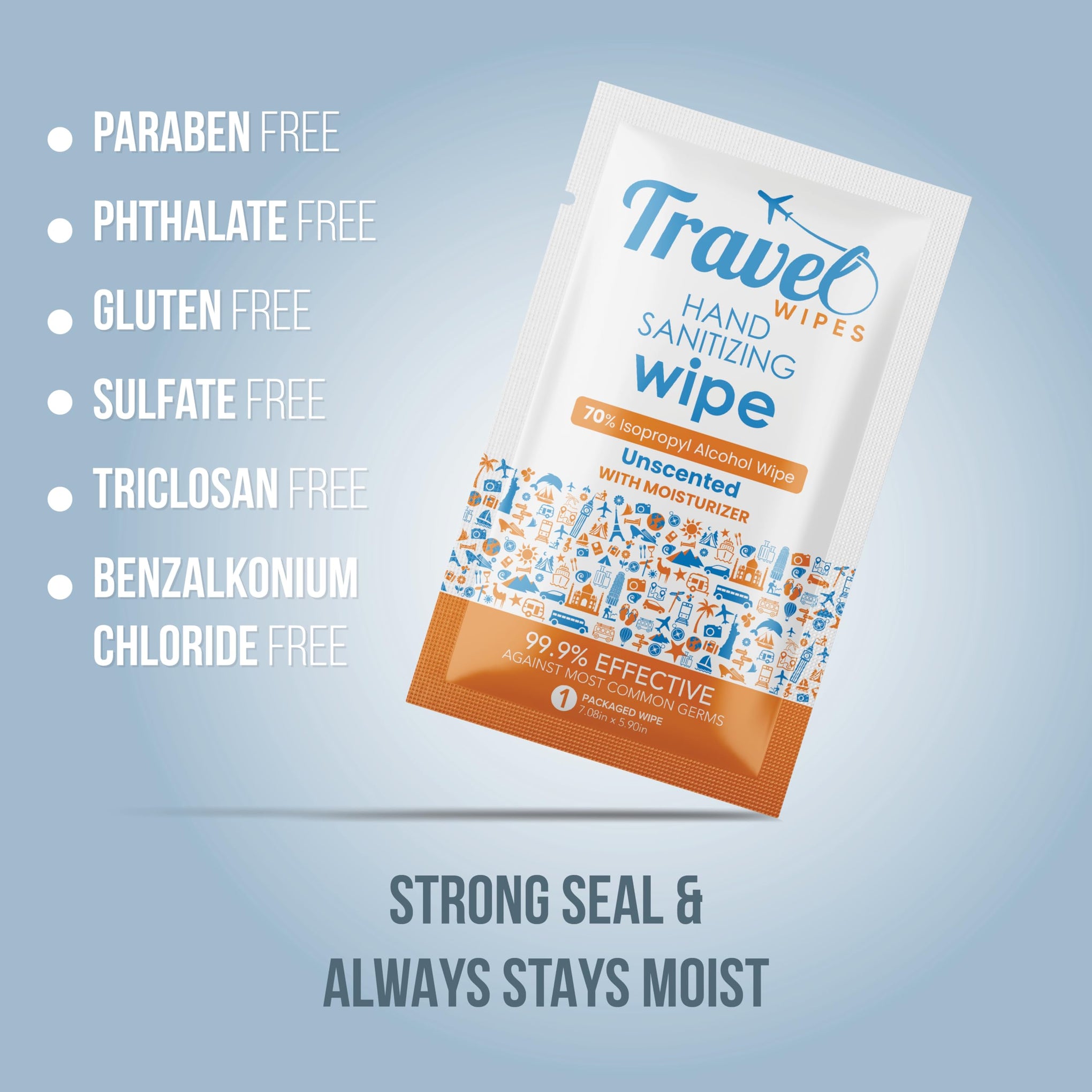 Hand Sanitizing Travel Wipes (30 Count)