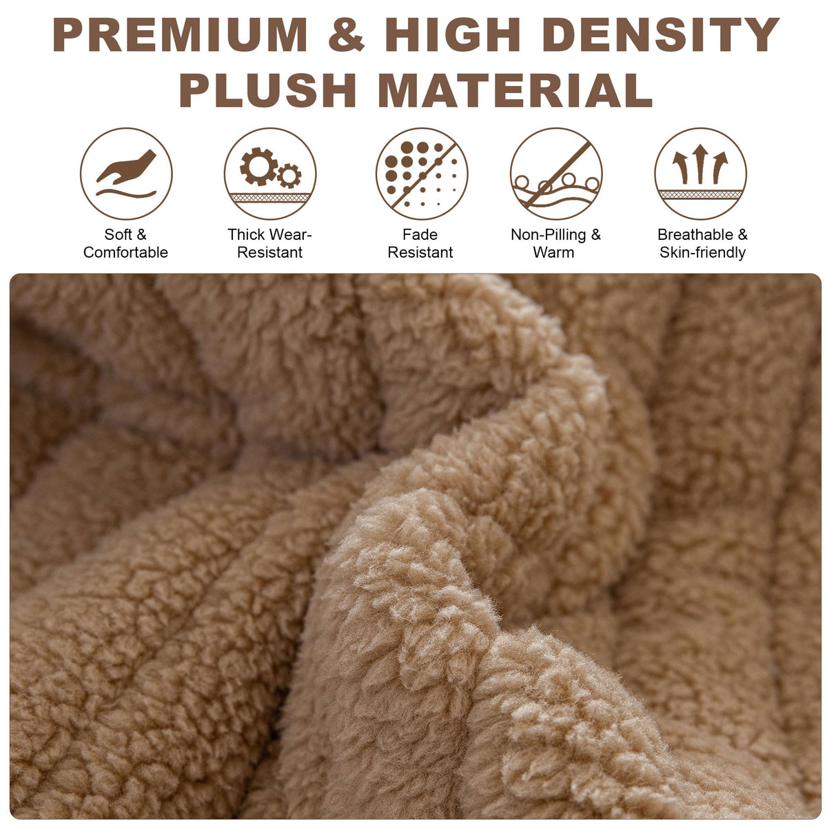 Sofa Covers for 3 Cushion Couch Washable (3 Count)