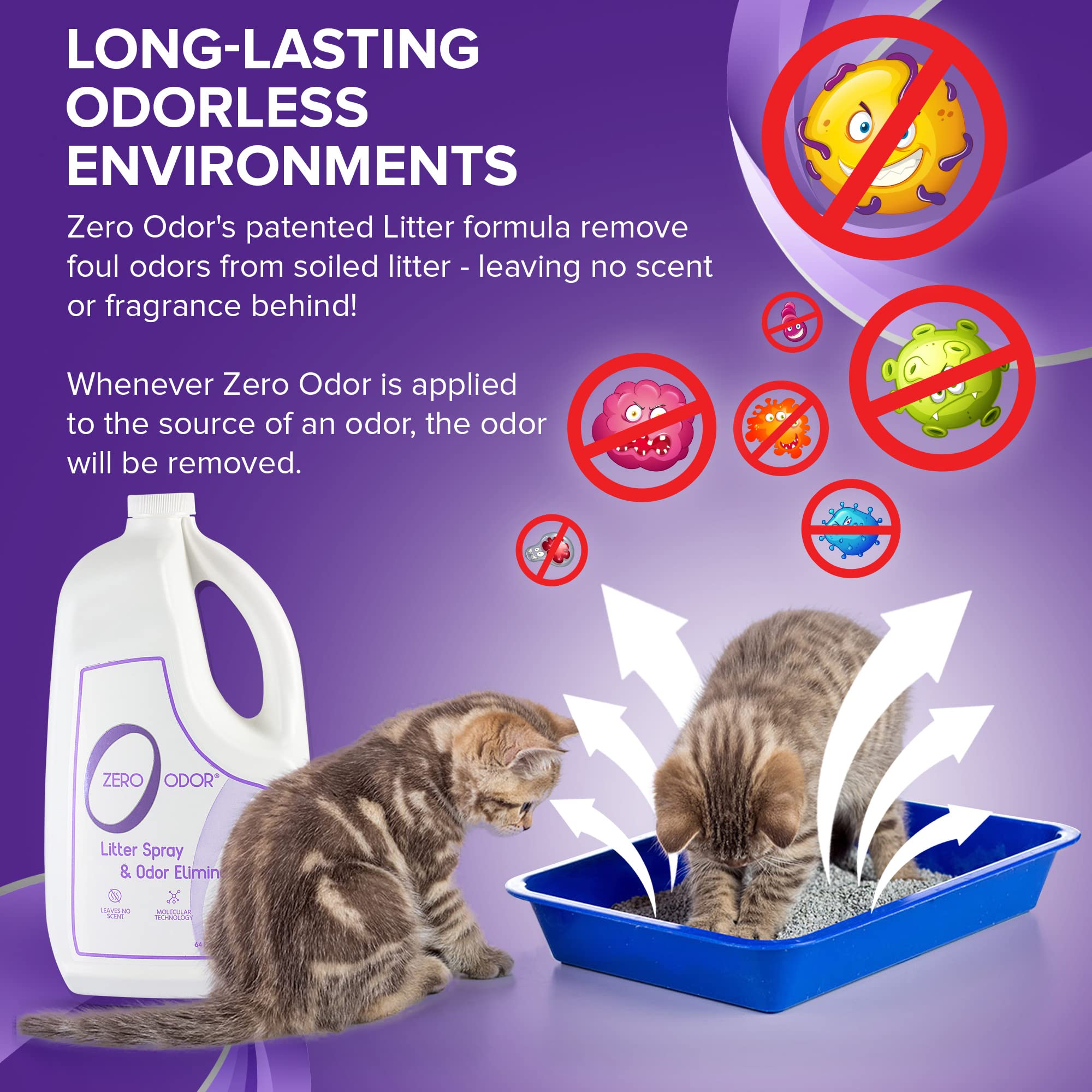 Litter Box Odor Eliminator Refill (64 Fl Oz)