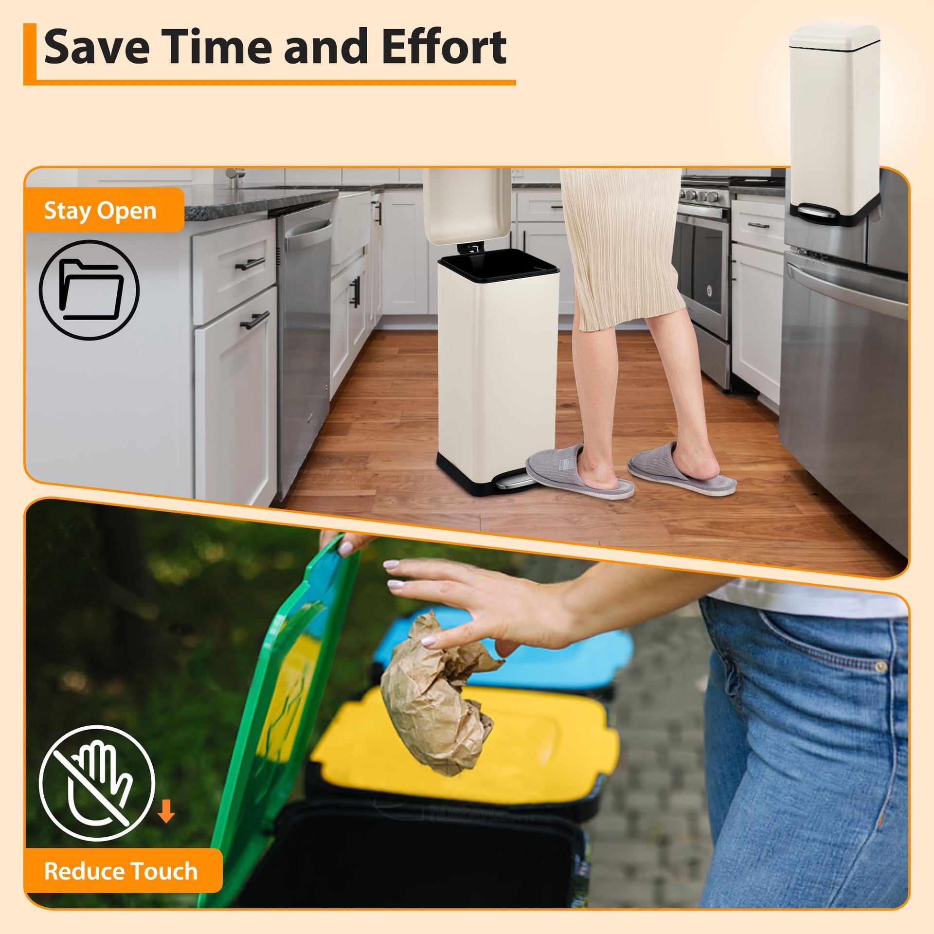 8Gallon 30l Kitchen Trash Can