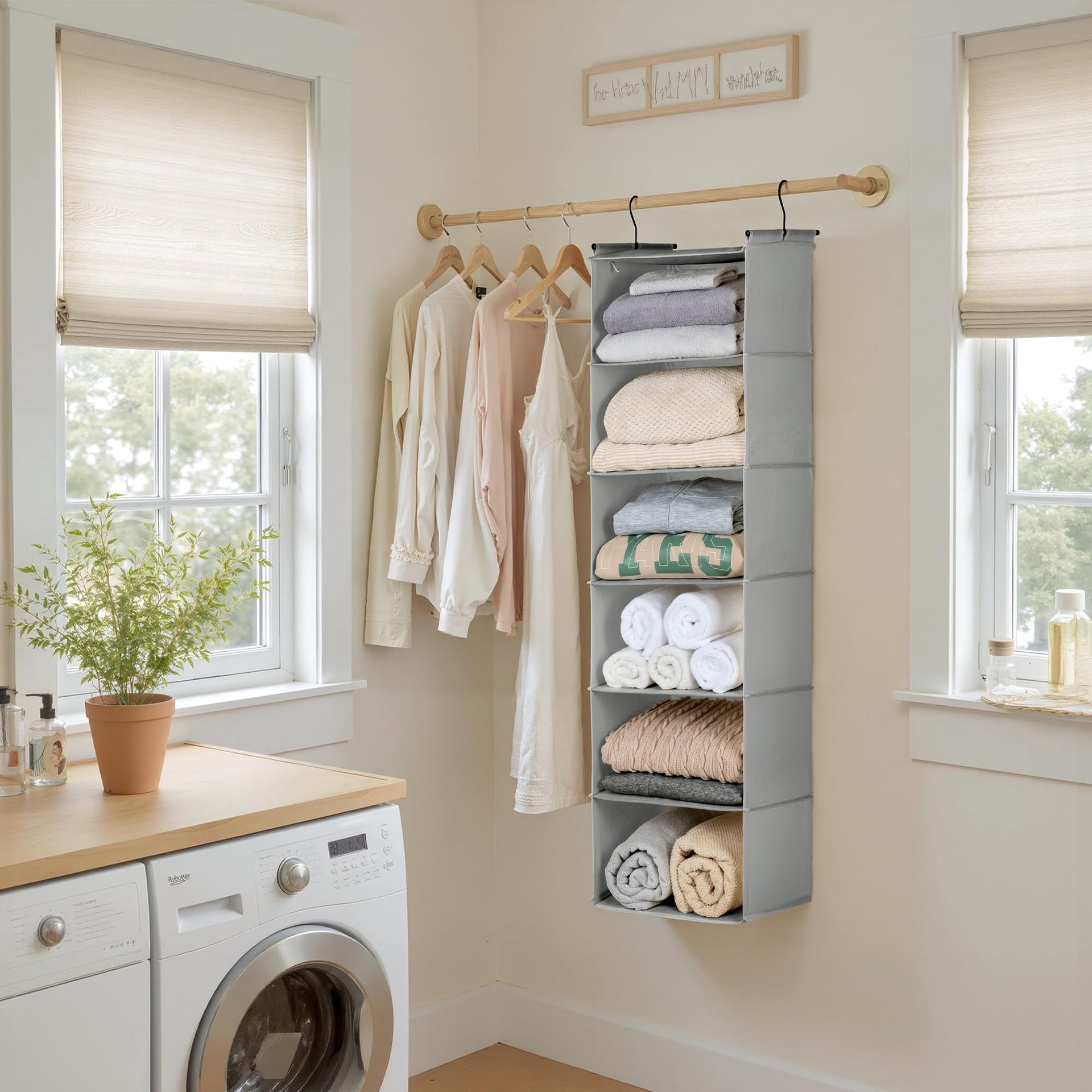 6 Shelf Hanging Closet Organizer