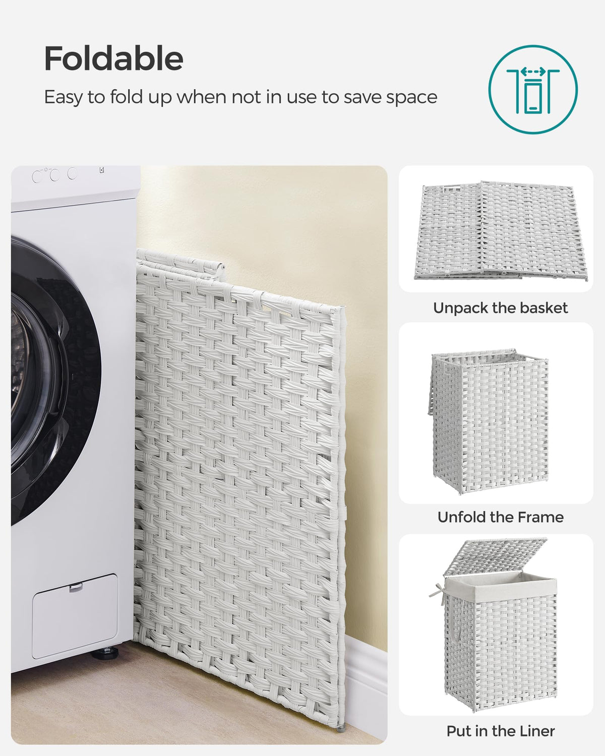 Laundry Hamper with Lid