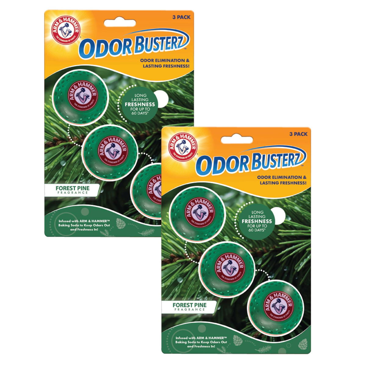 A&H Odor BusterZ Forest Pine 6pk Blister (6 Count)