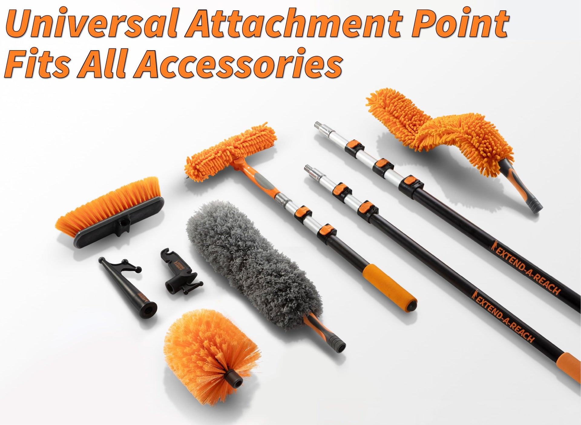 36 Foot High Reach Telescoping Duster Kit with 5