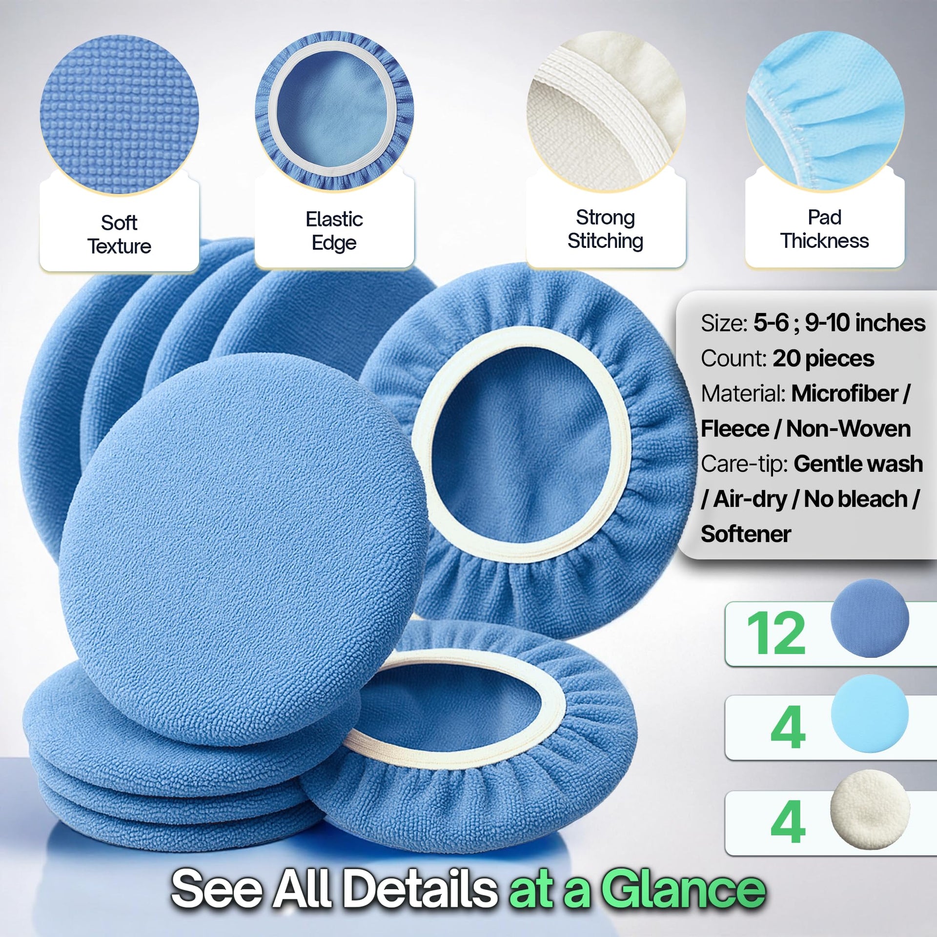 6 Pack Buffing Pads