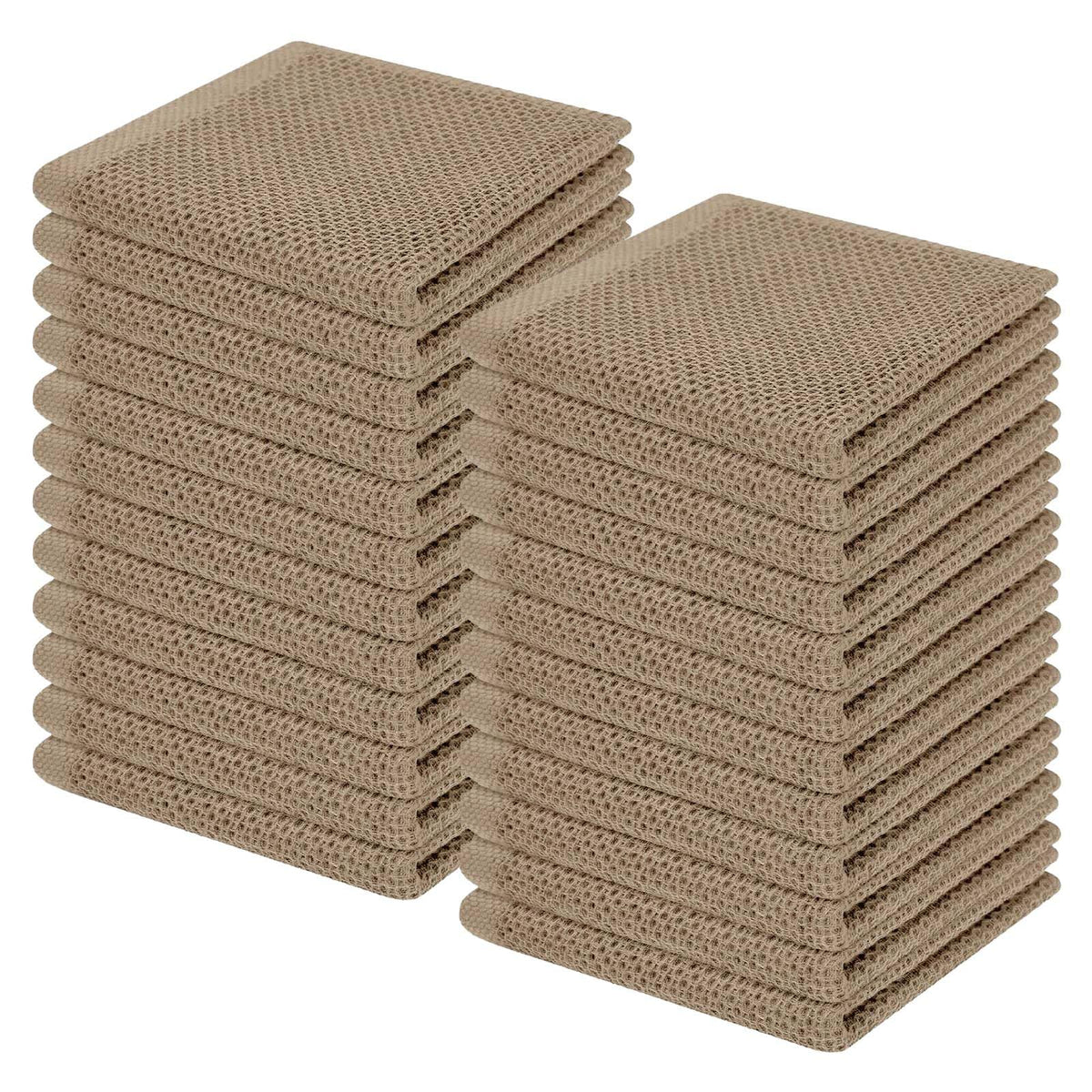 100% Cotton Waffle Weave Kitchen Dish Cloths 24 (24 Count)