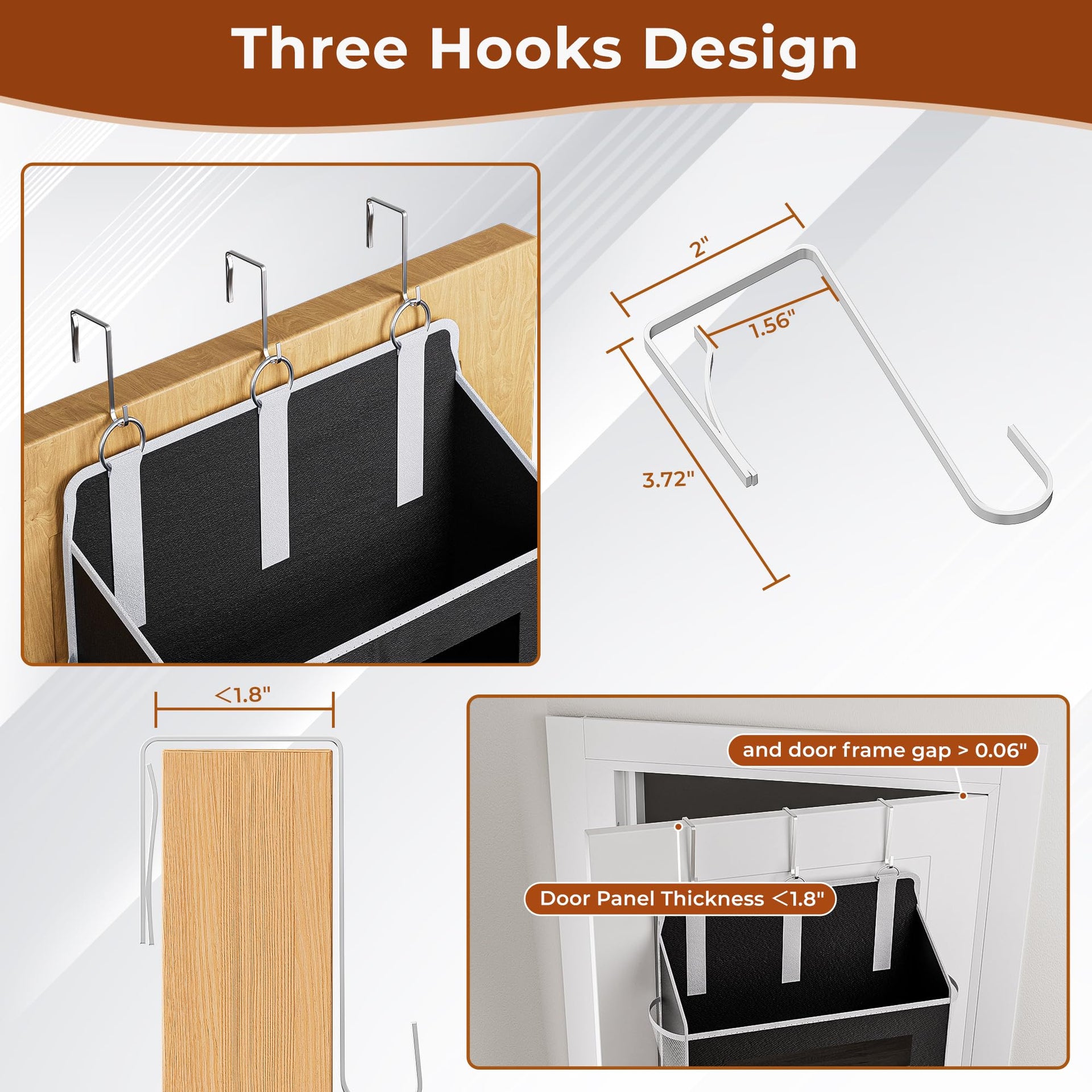5 Tier Over The Door Organizer Space