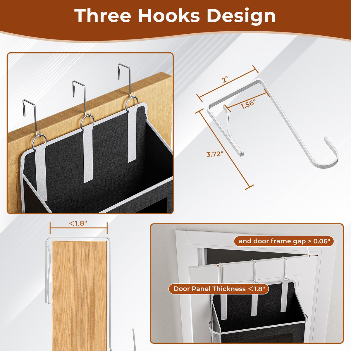 5 Tier Over The Door Organizer Space