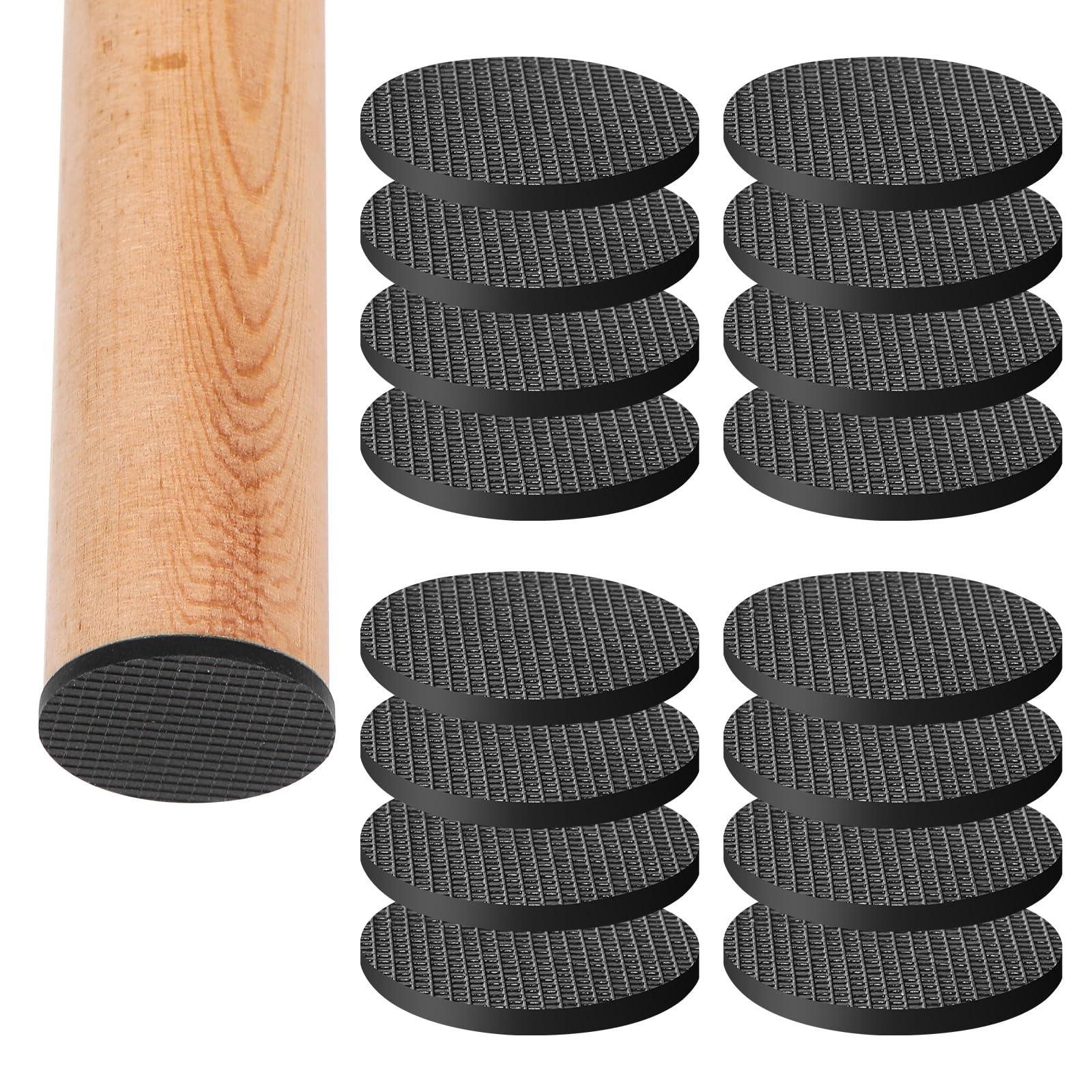 Non Slip Rubber Furniture Pads & Grippers (16 Count)