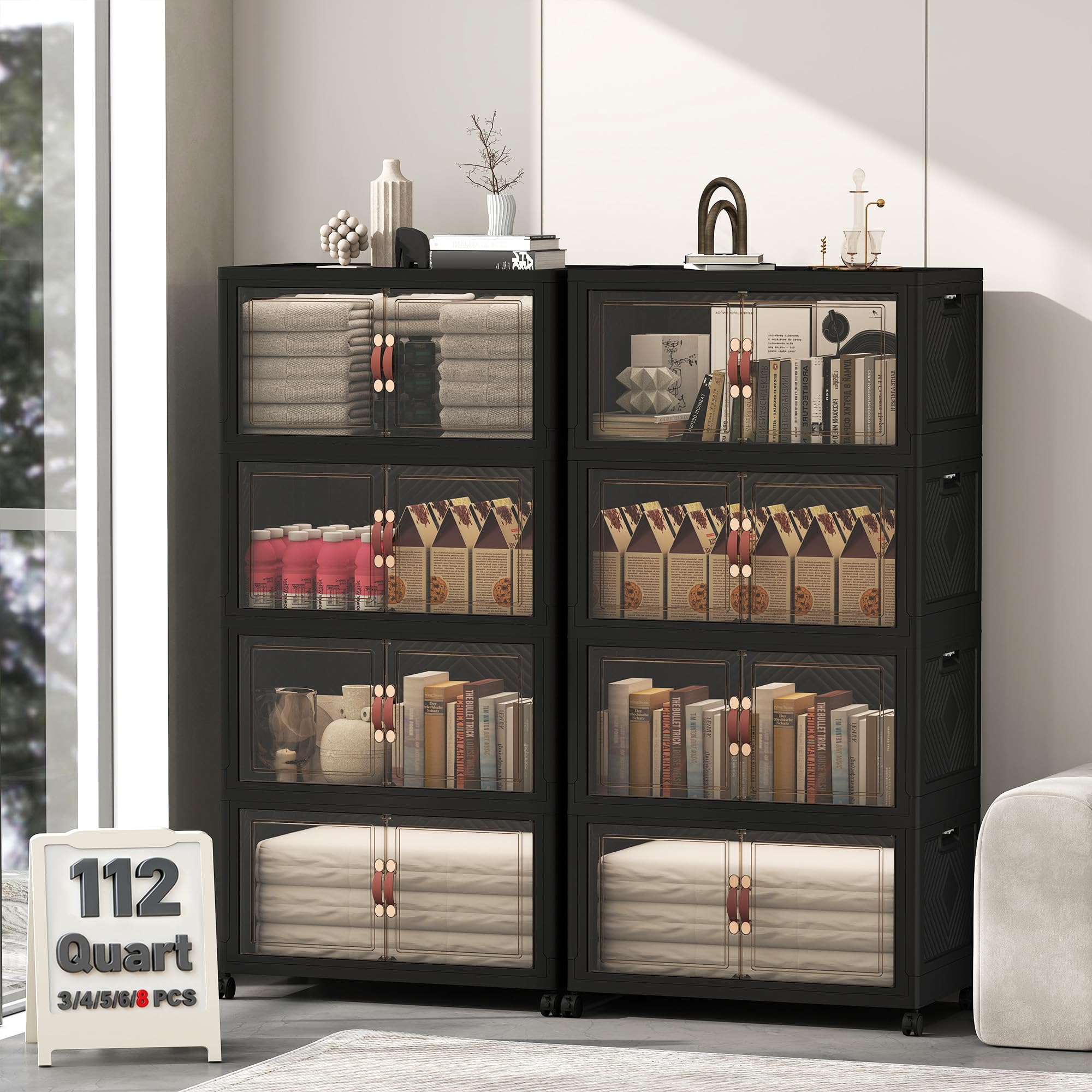 896QT Lockable Plastic Storage Bins