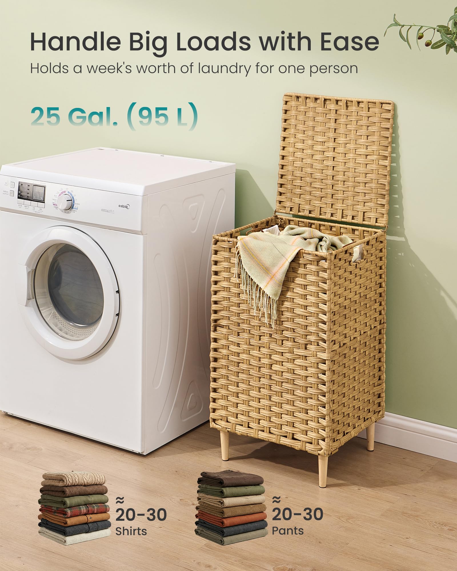 Laundry Hamper with Lid