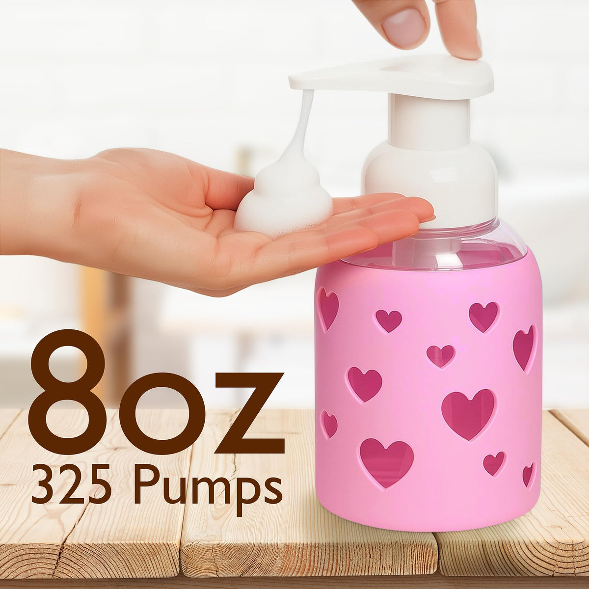 Foaming Hand Soap Dispenser Glass