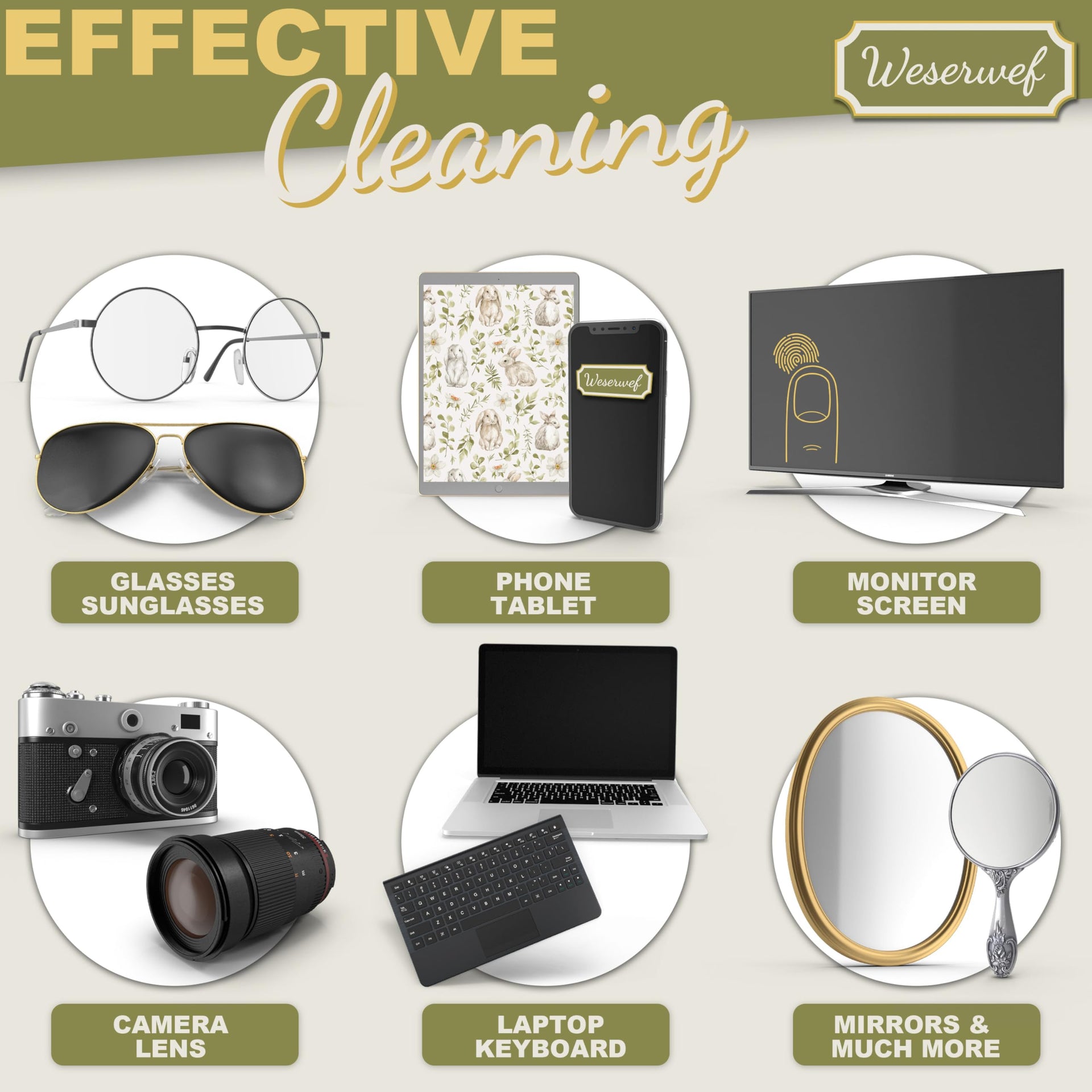 Design Microfiber Glasses Cleaning Cloth