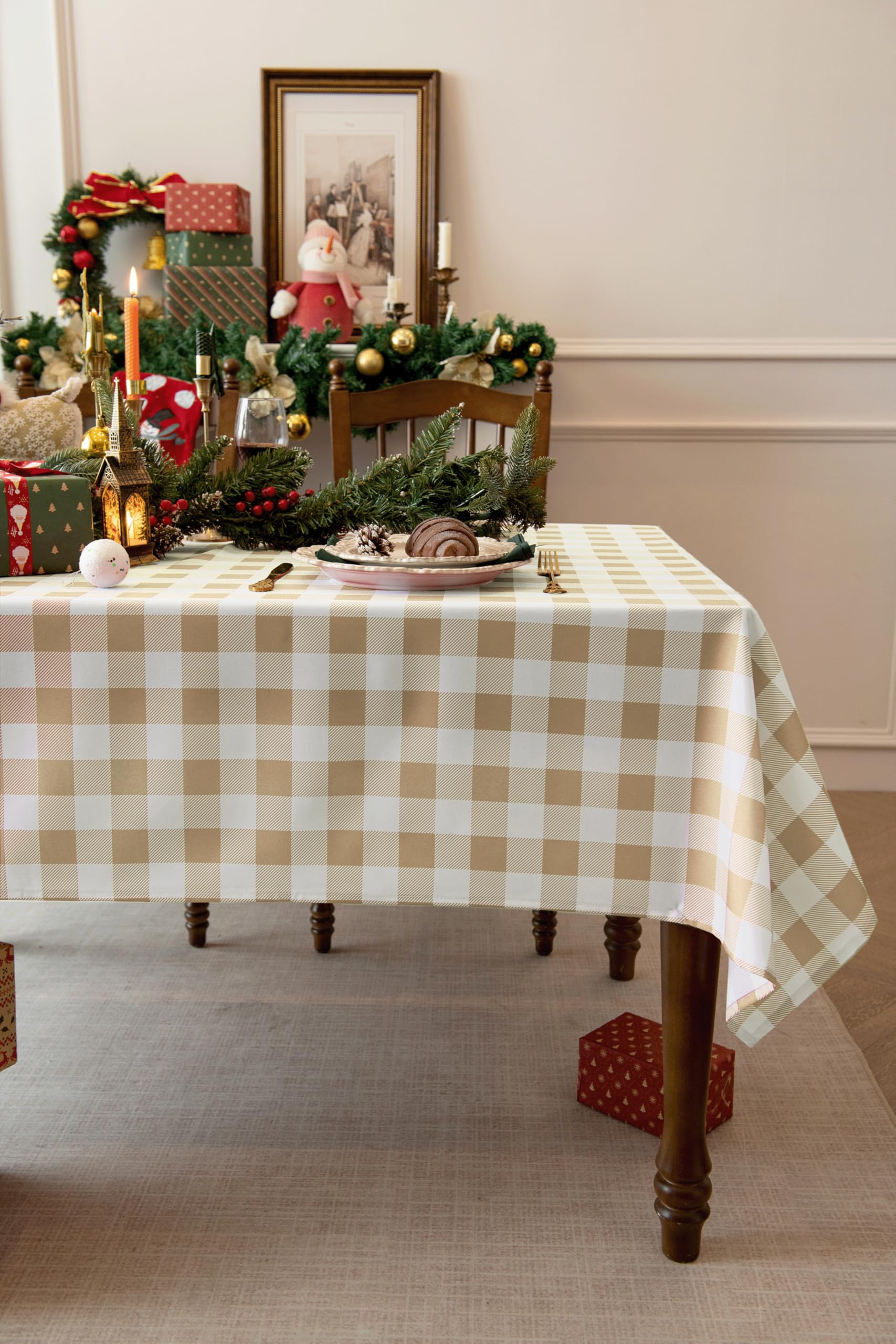 Classic Gingham Tablecloth Fabric