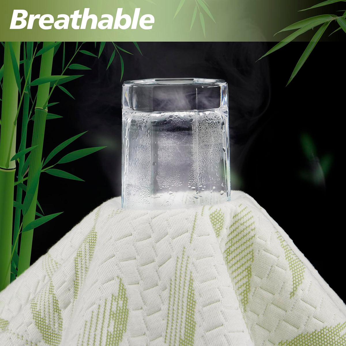 King Mattress Protector Waterproof Mattress Pad Washable Bamboo Rayon Mattress Cover Breathable Noiseless Bed Protector 5"