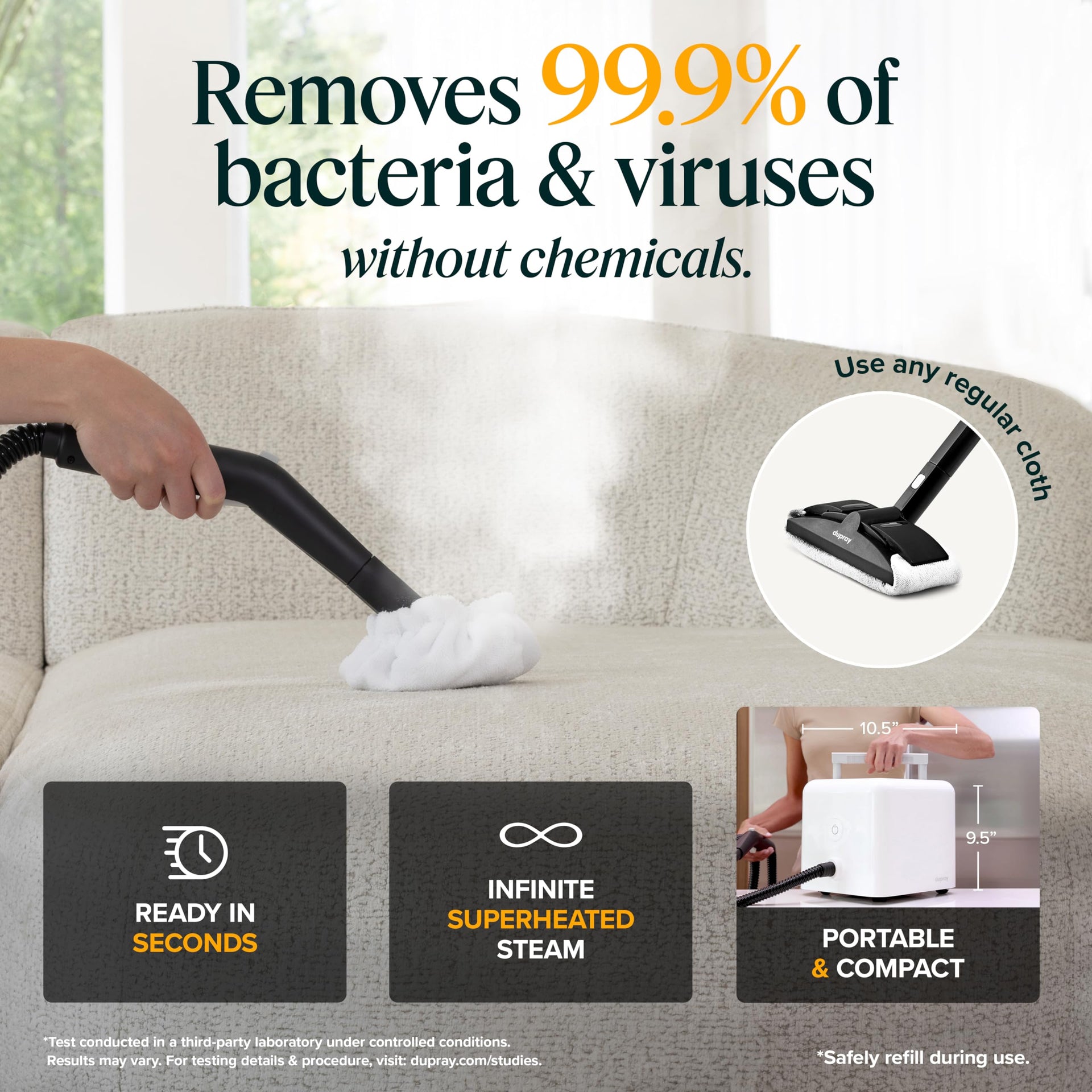 Neat Steam Cleaner for Home with Storage Bag