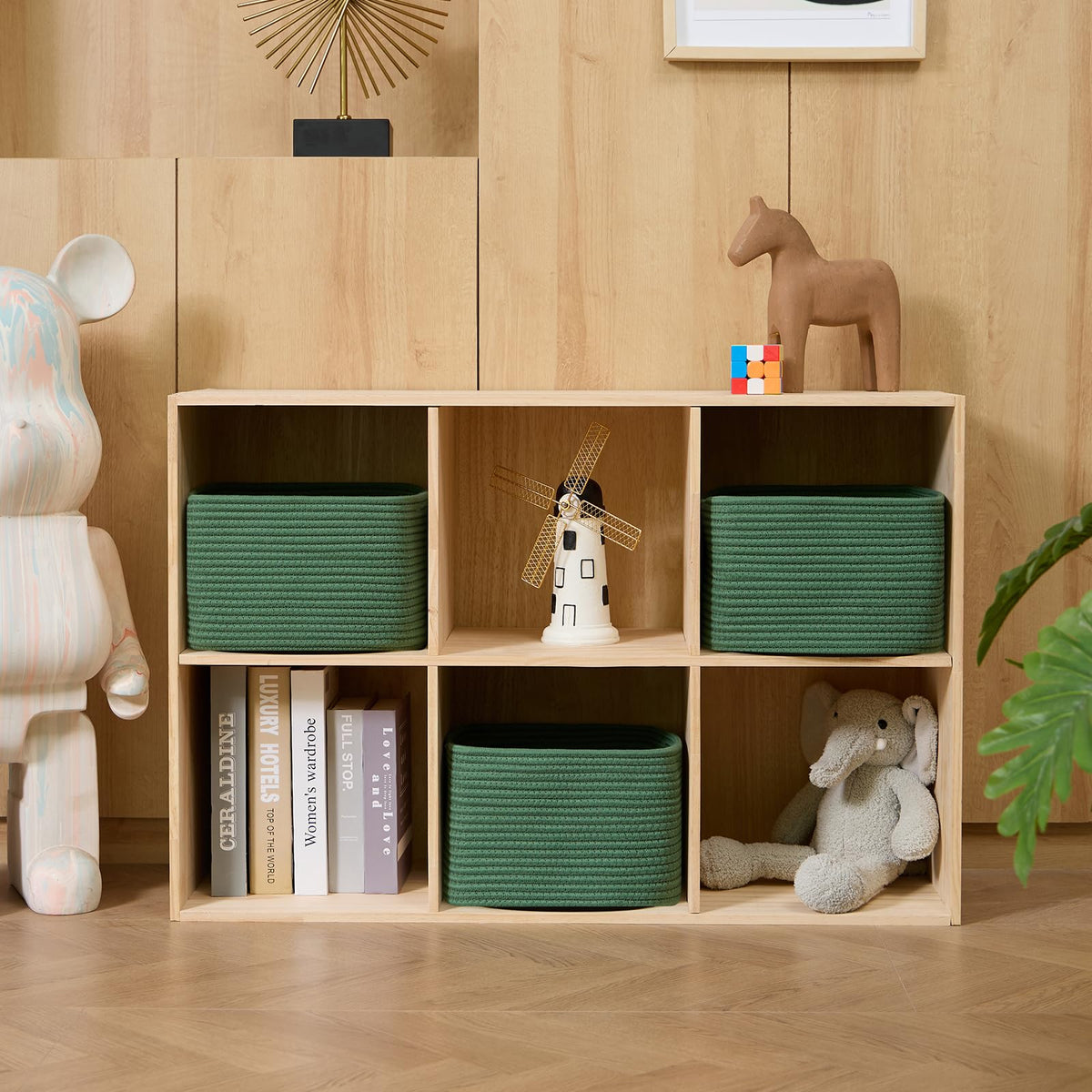 Small Organizing Baskets for Cubes Shelf (3 Count)