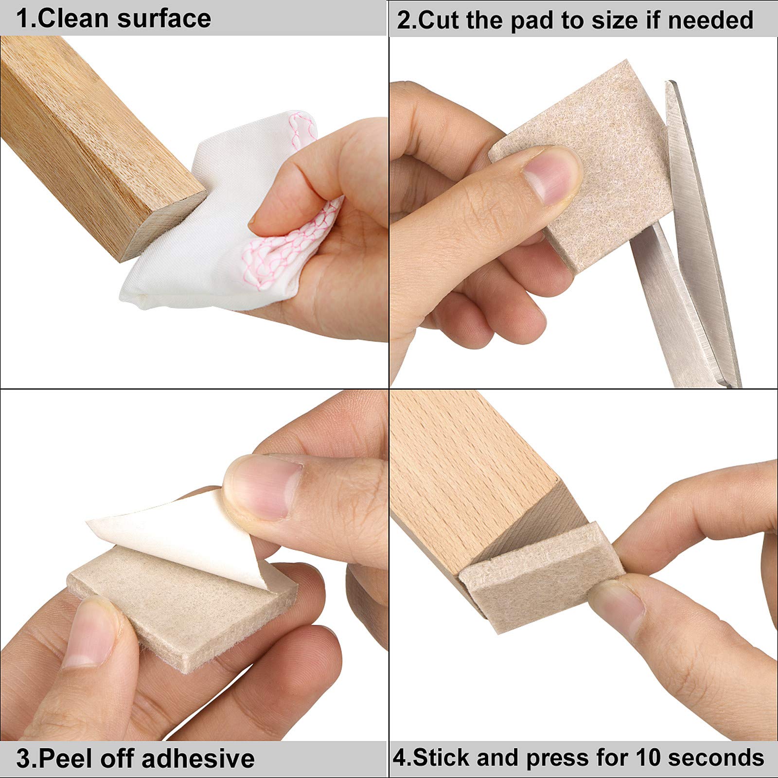 Felt Furniture Pads (136 Count)
