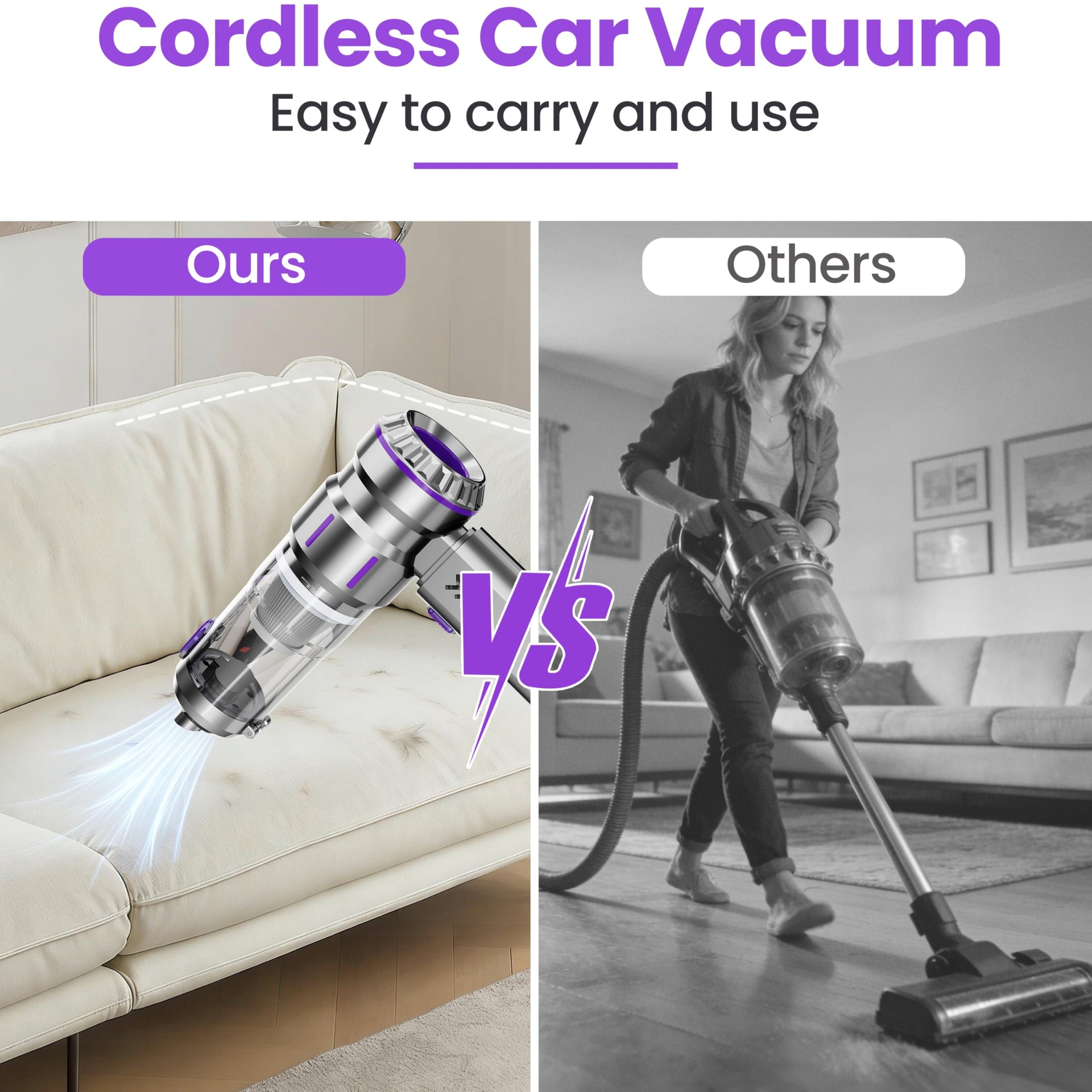 Portable Cordless Handheld Car Vacuum Cleaner