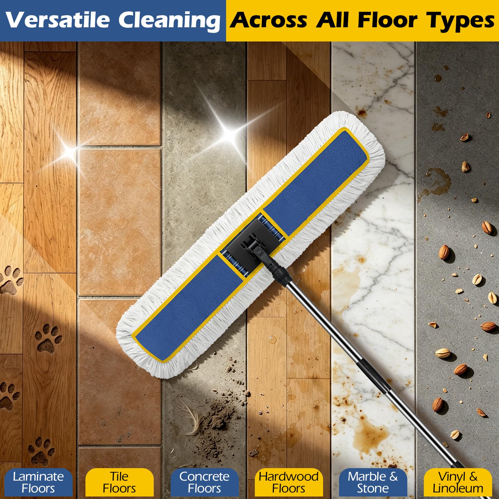 40" Commercial Dust Mop for Floor Cleaning