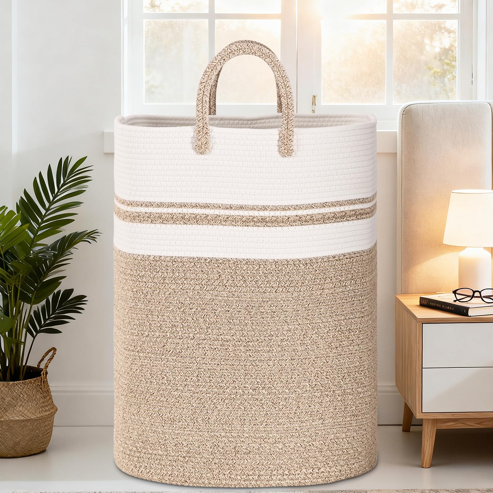 Woven Laundry Basket for Clothes (16 Ounce)