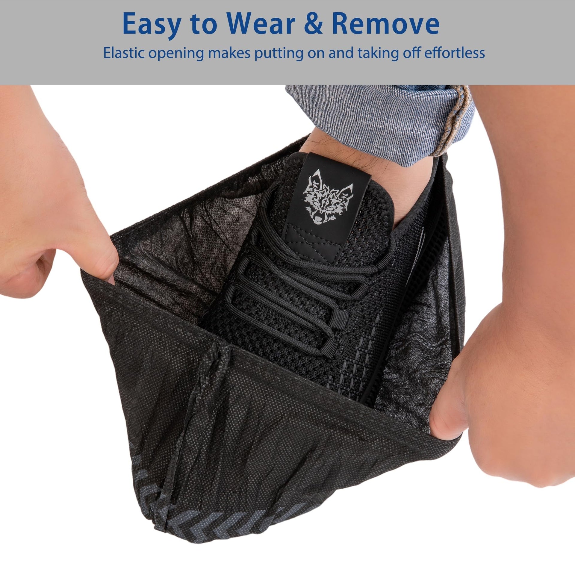 200 Pack XL Shoe Covers Disposable Non Slip