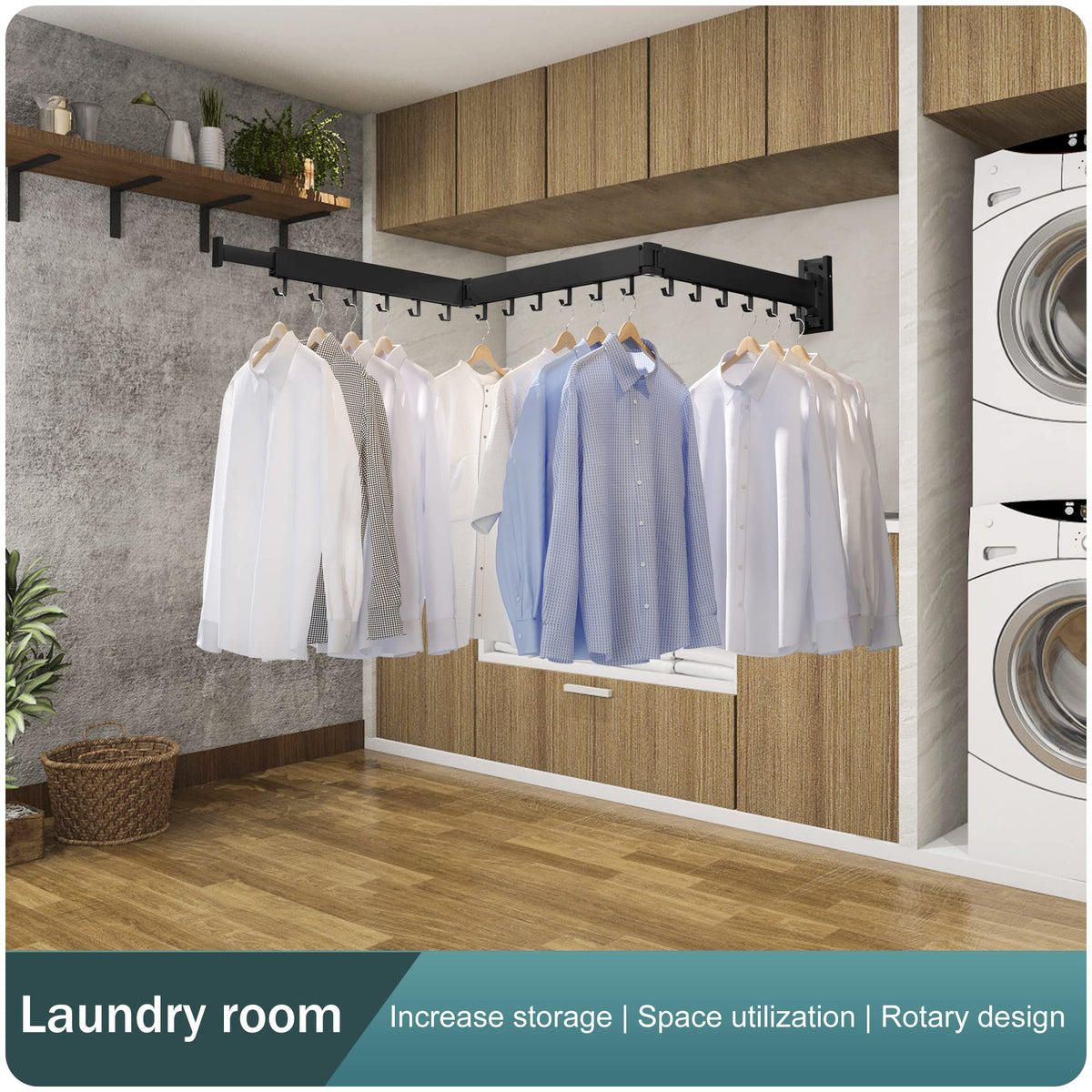 Clothes Drying Rack Wall Mounted