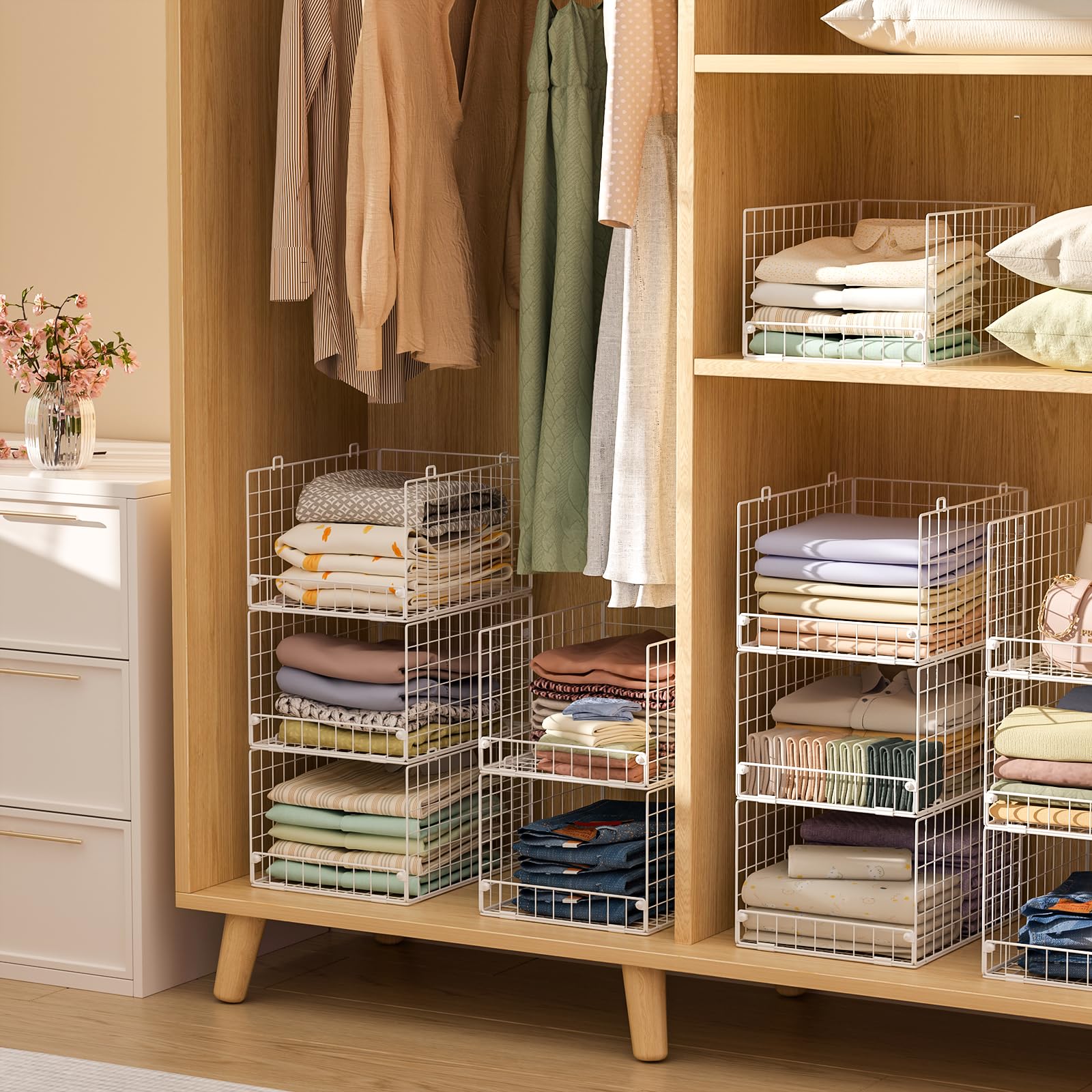 Stackable Closet Organizers and Storage